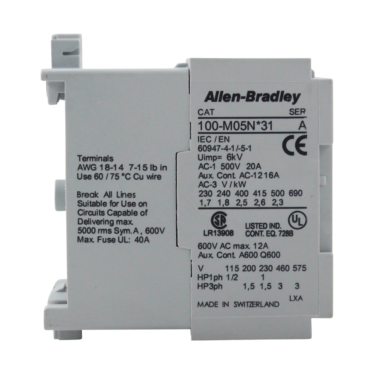 Allen Bradley Group 100-M05NA31