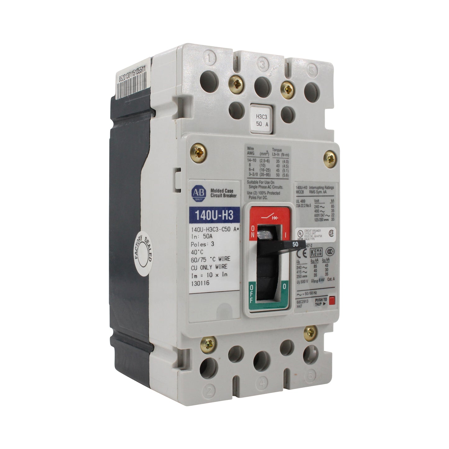 Allen Bradley Group 140U-H3C3-C50-A
