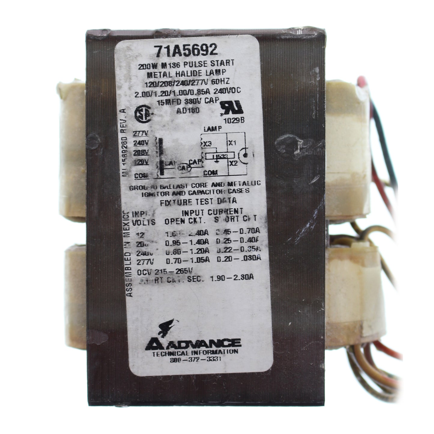 Advance Ballast 71A5692