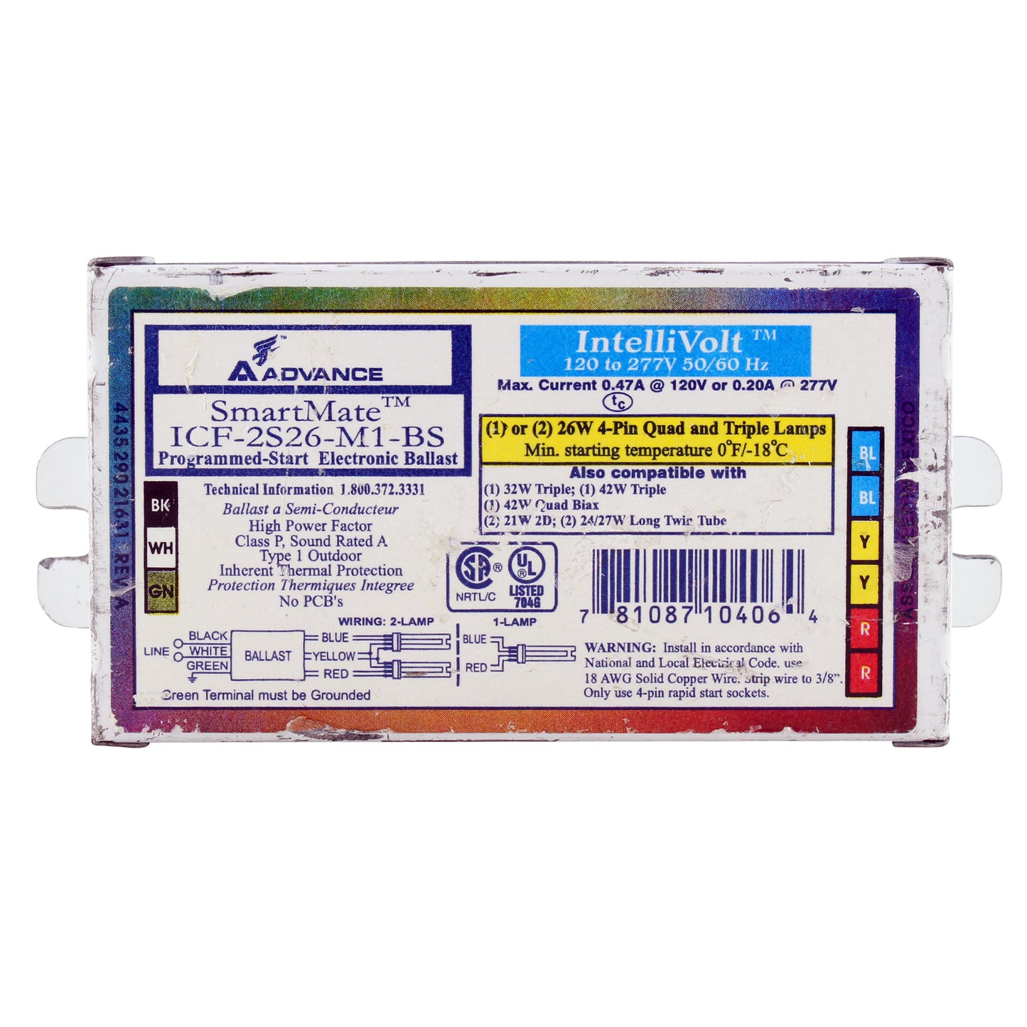 Advance Ballast ICF-2S26-M1-BS