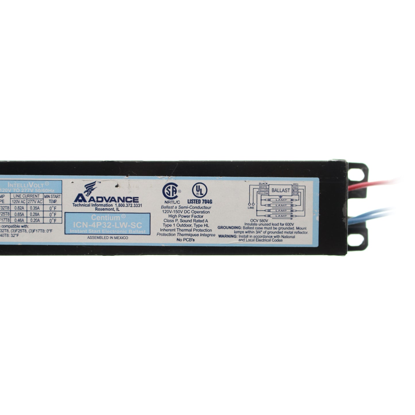Advance Ballast ICN-4P32-LW-SC