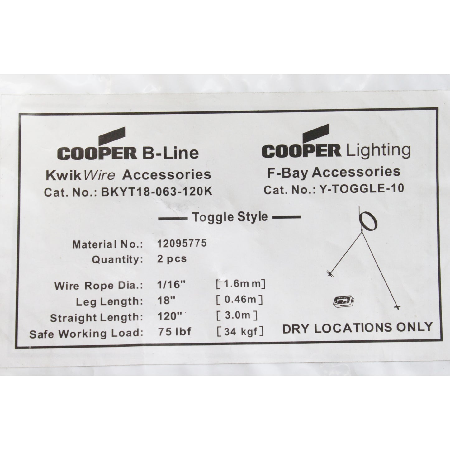 Cooper BKYT18-063-120K