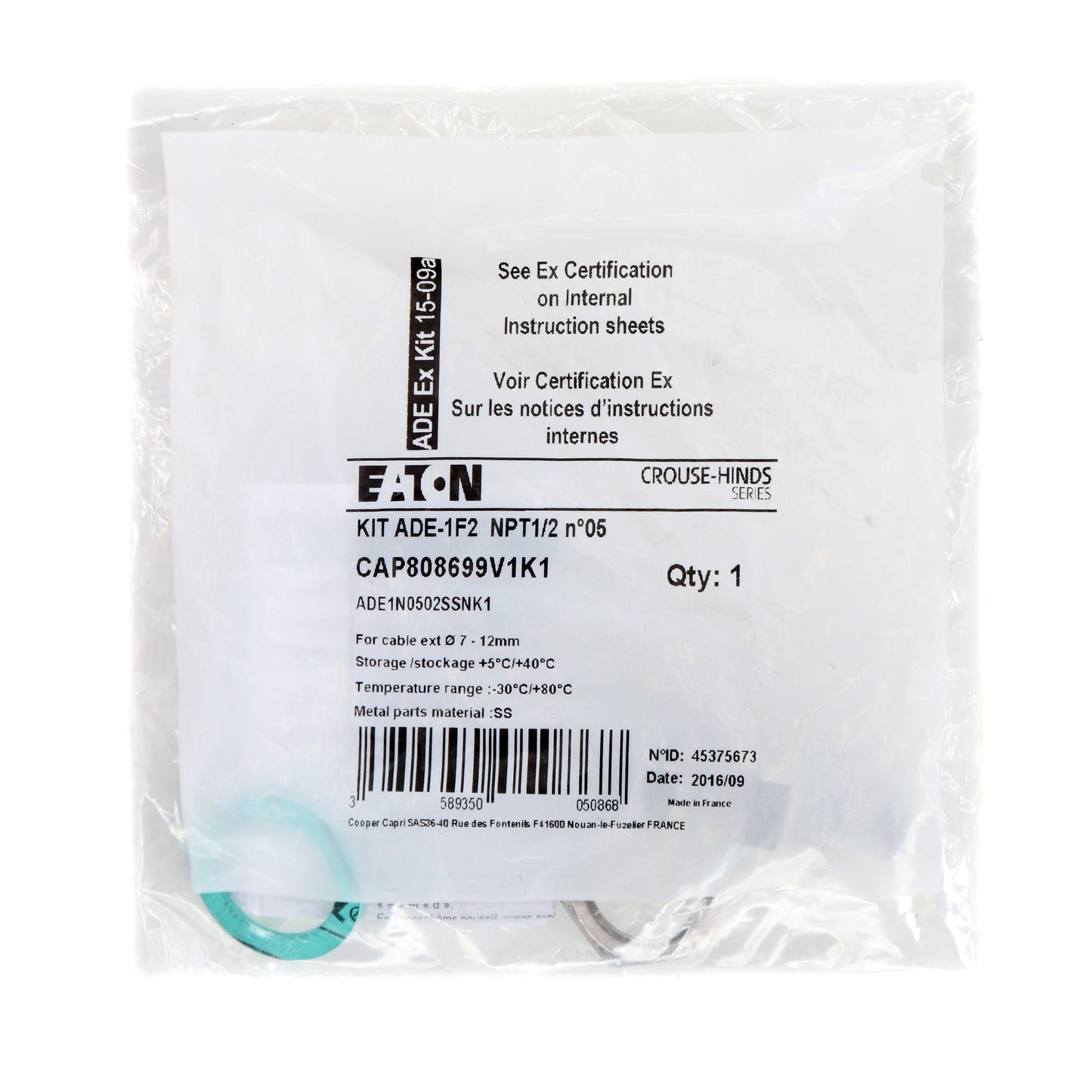 Crouse Hinds ADE1N0502SSNK1