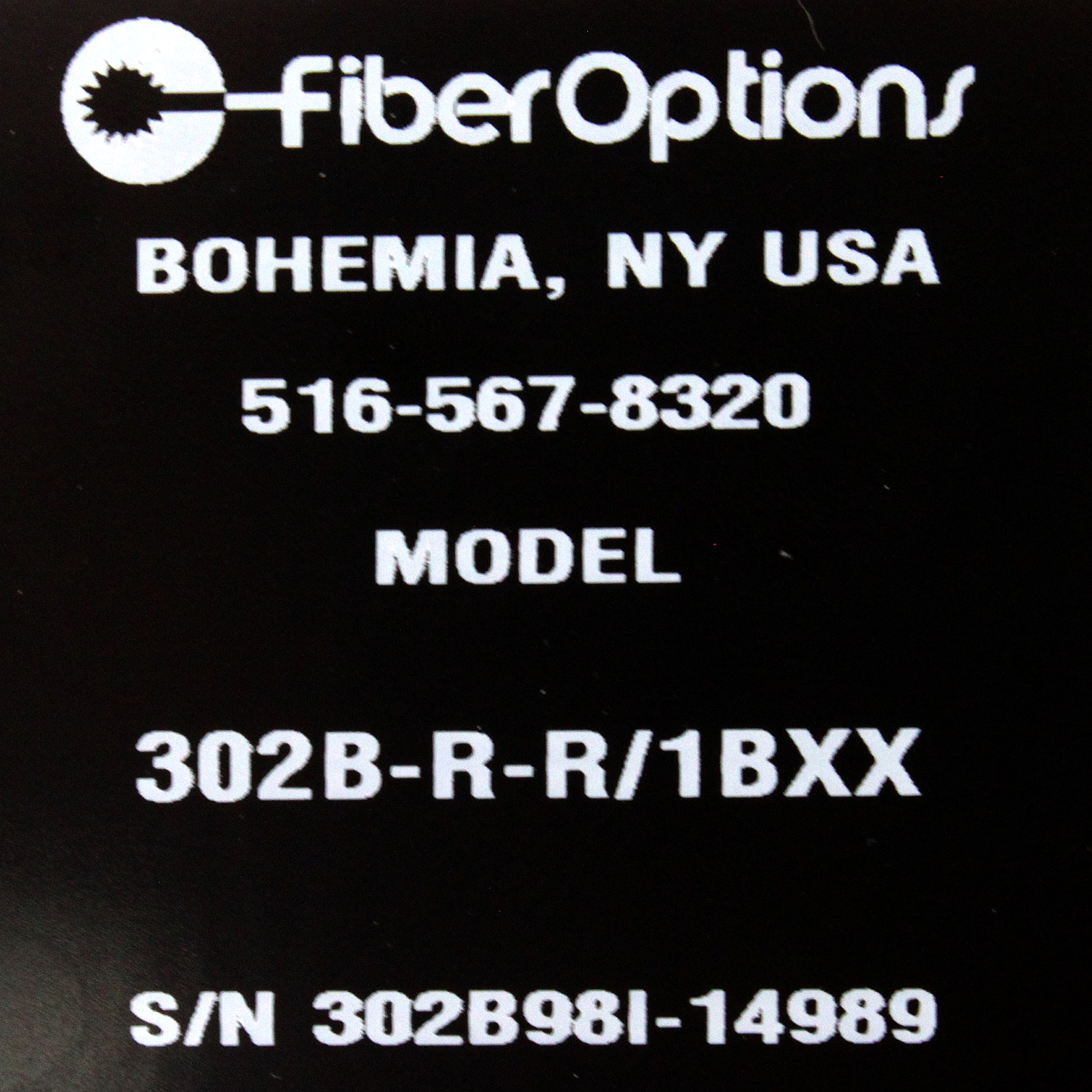 Fiber Options 302B-R-R/1BXX