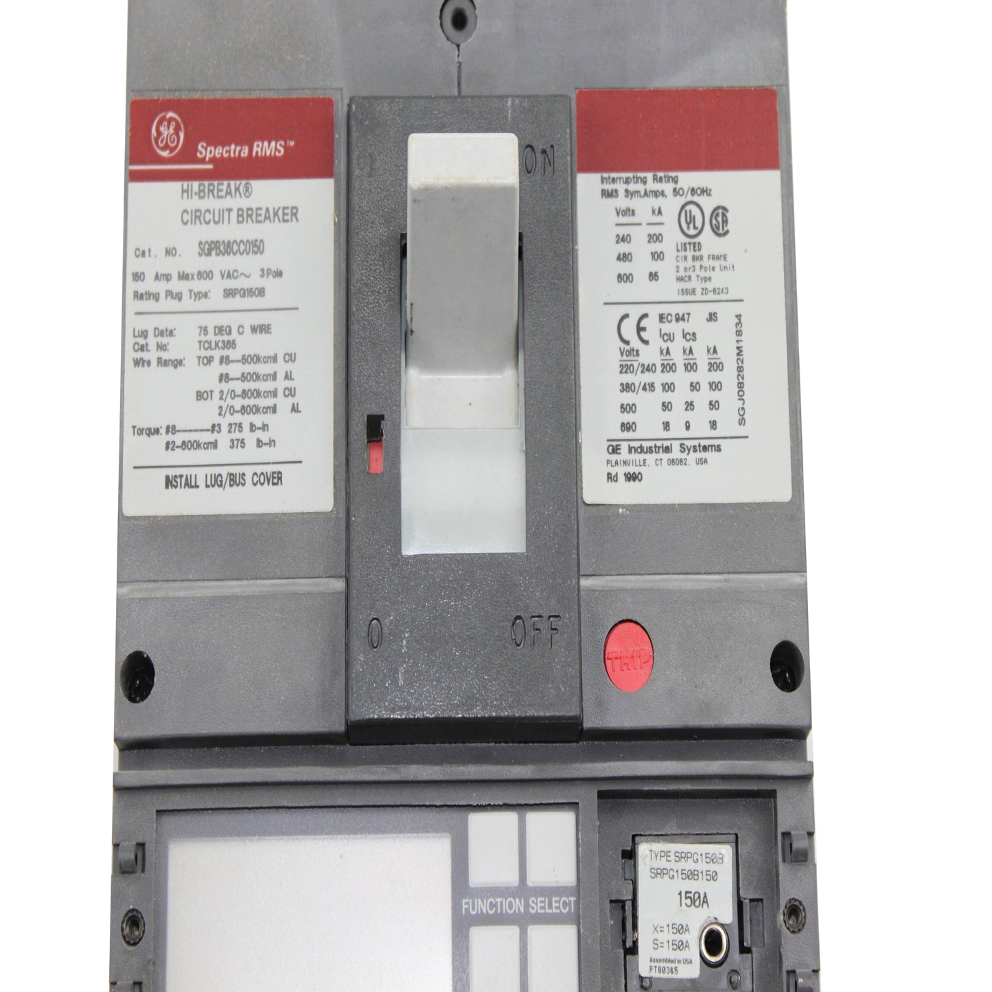 General Electric, Inc. SGPB36CC0150