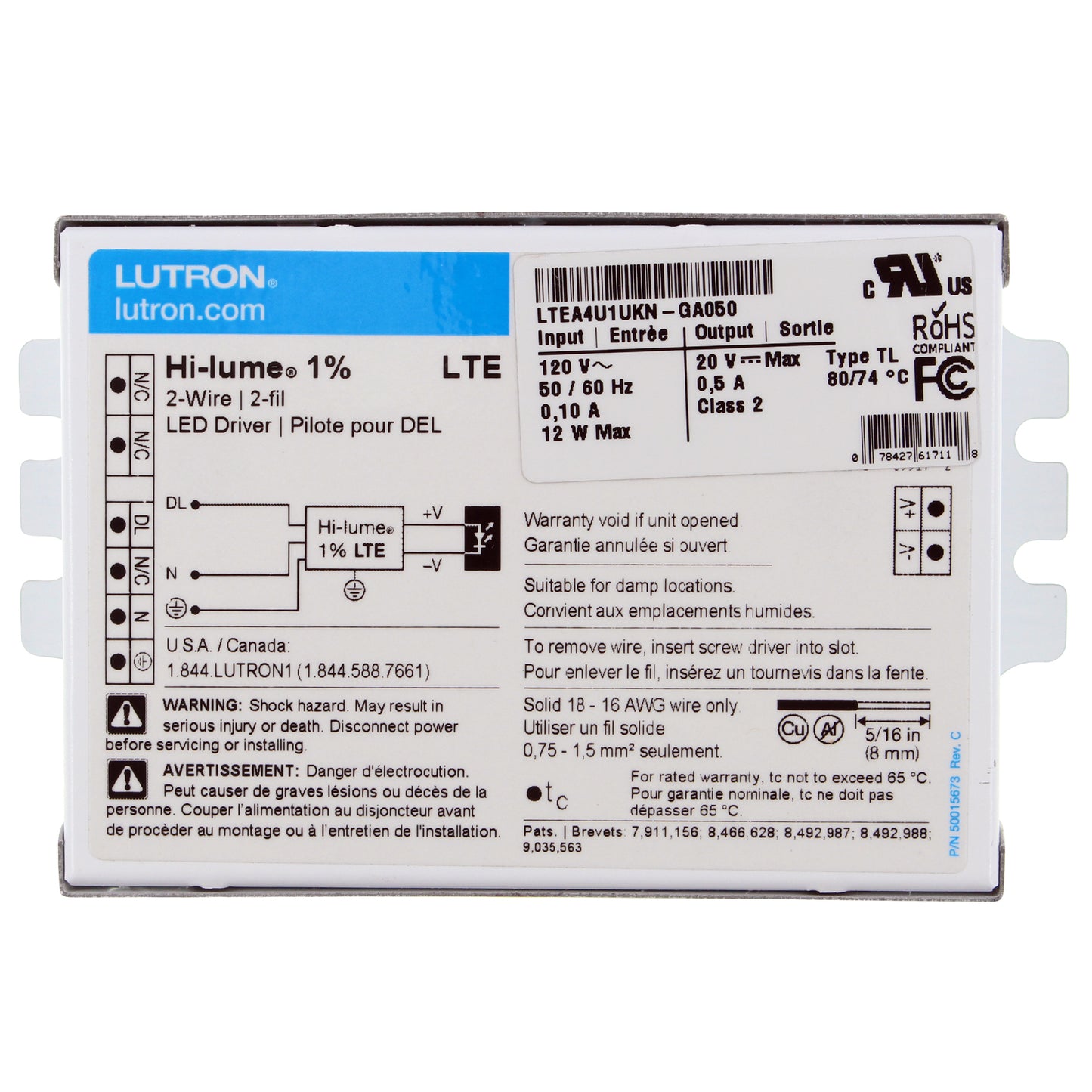 Lutron LTEA4U1UKN-GA050