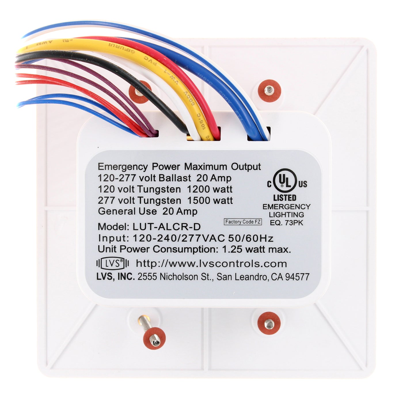 LVS Controls LUT-ALCR-D