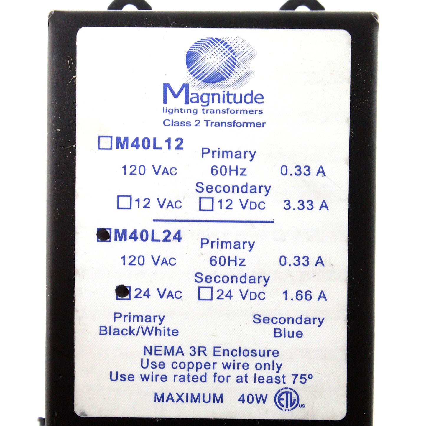 Magnitude Lighting Transformers M40L24