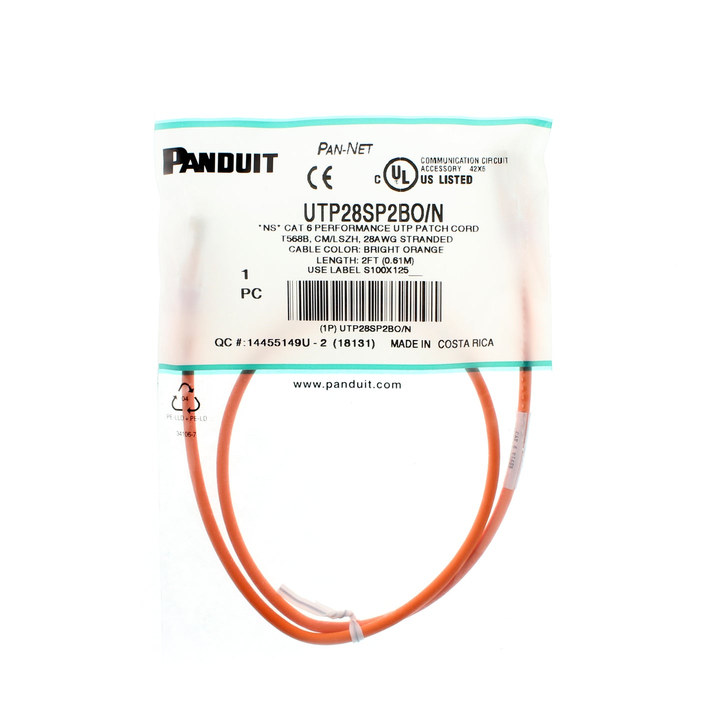 Panduit UTP28SP2BO/N