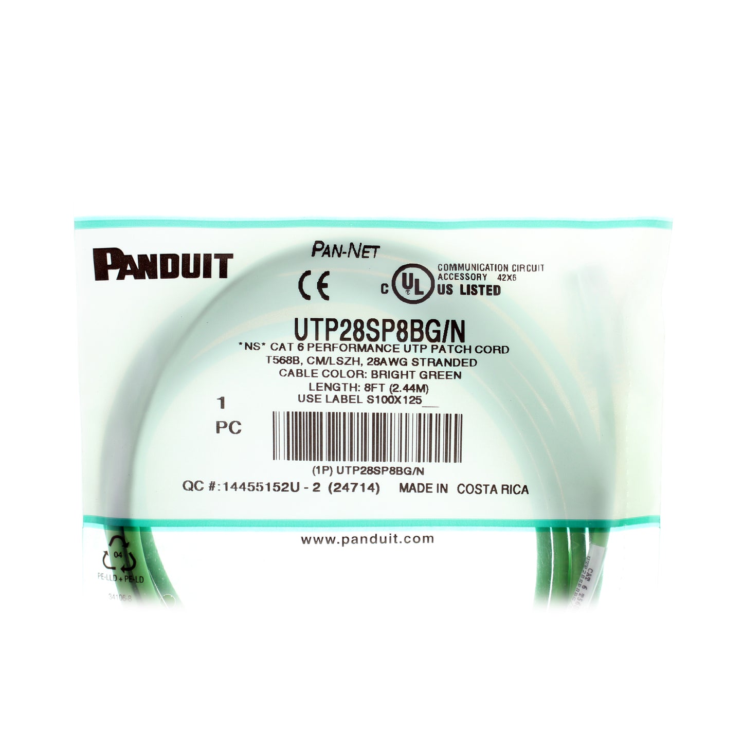 Panduit UTP28SP8BG/N