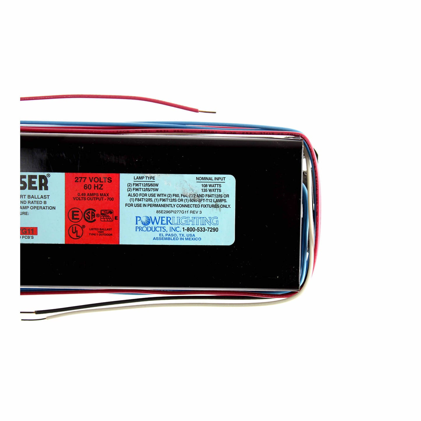 Power Lighting Products E296PI277G11