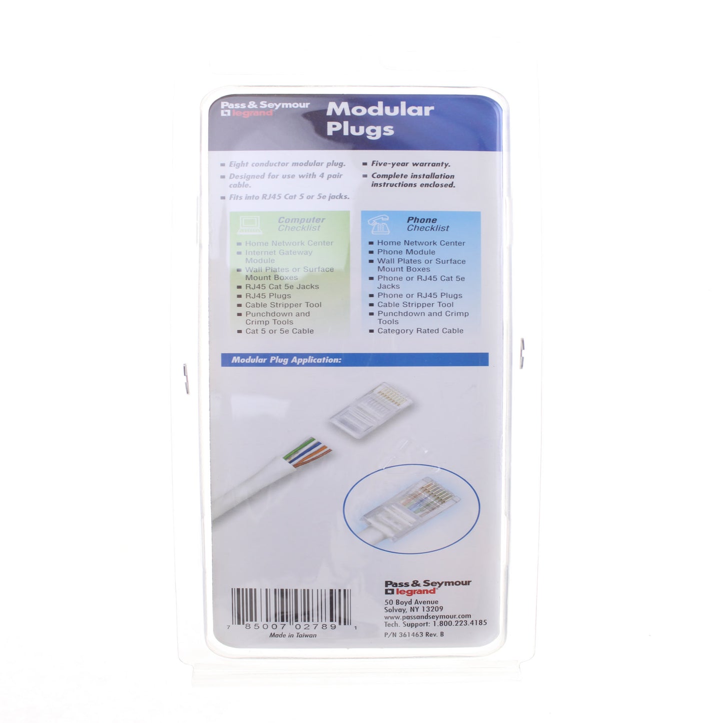 Pass & Seymour Legrand RJ45P-10V