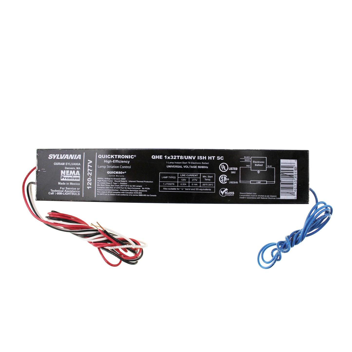 Sylvania QHE1x32T8/UNV ISH HT SC