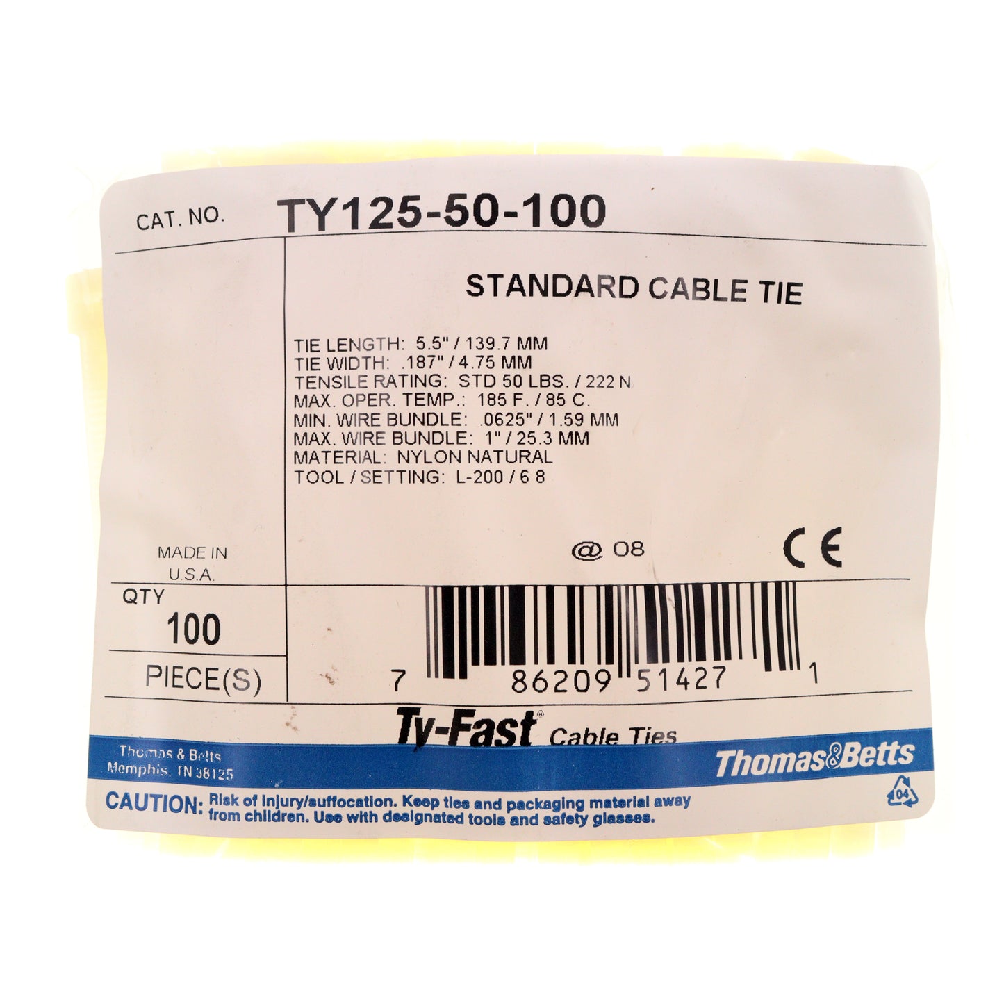 Thomas & Betts TY125-50-100