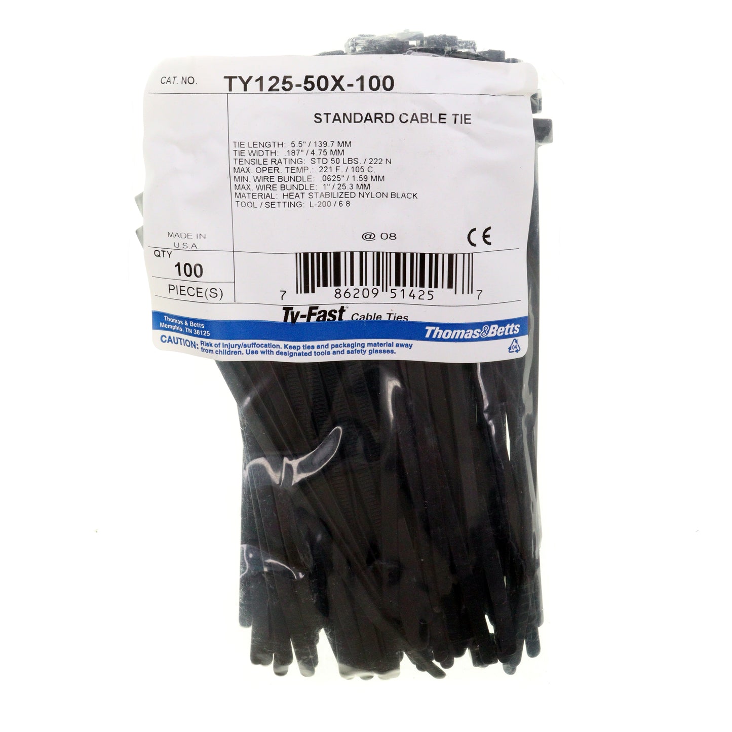 Thomas & Betts TY125-50X-100