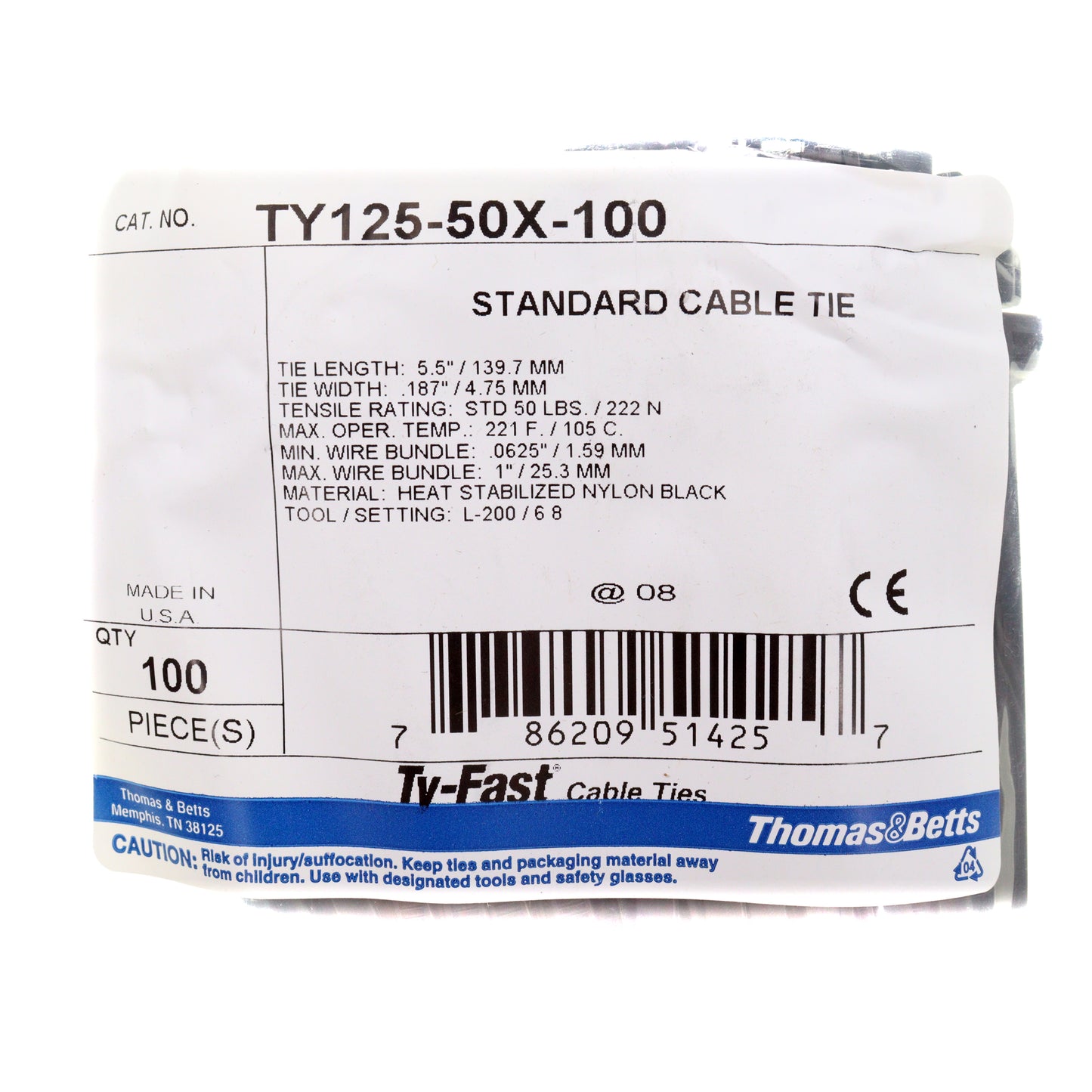 Thomas & Betts TY125-50X-100