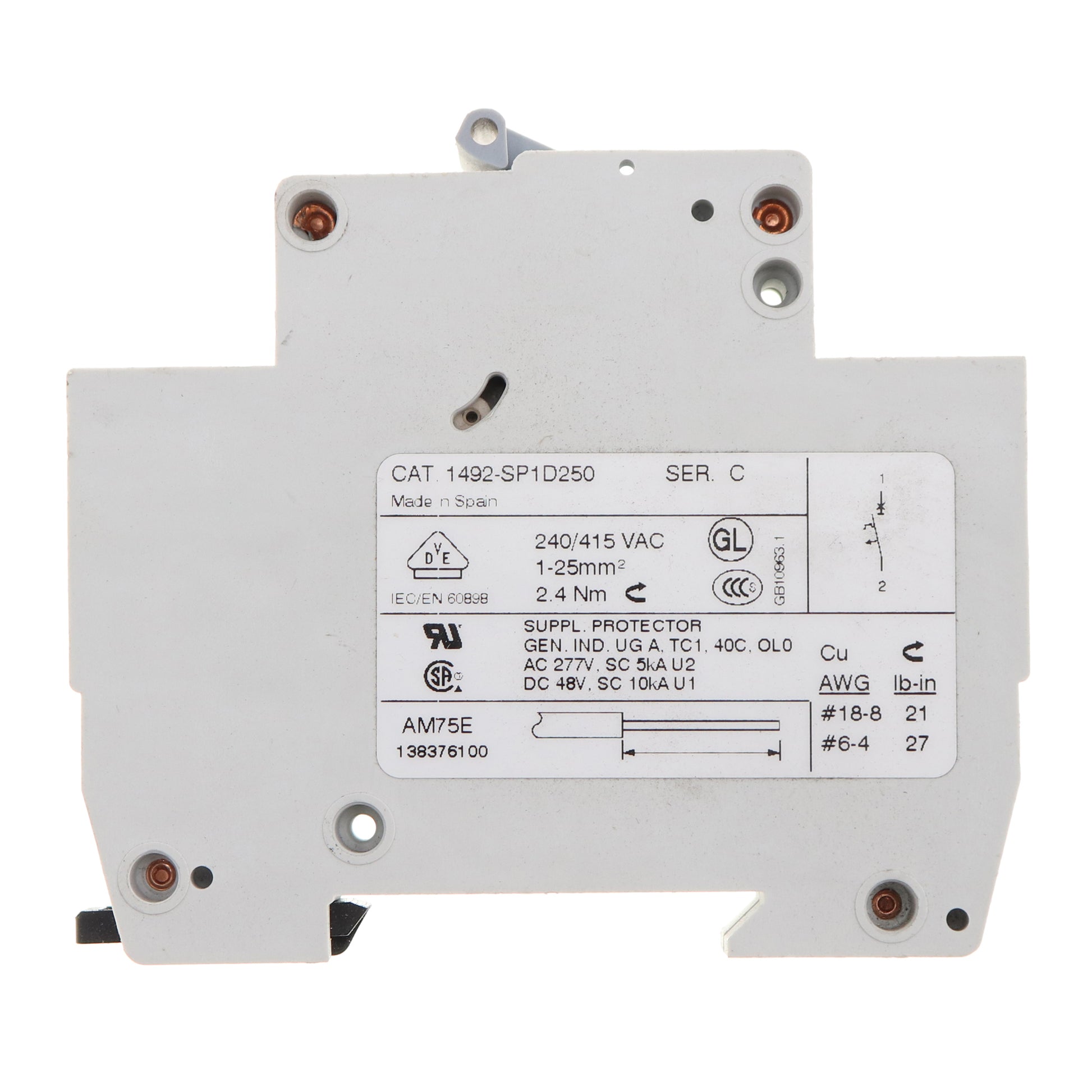 Allen-Bradley 1492-SP1D250