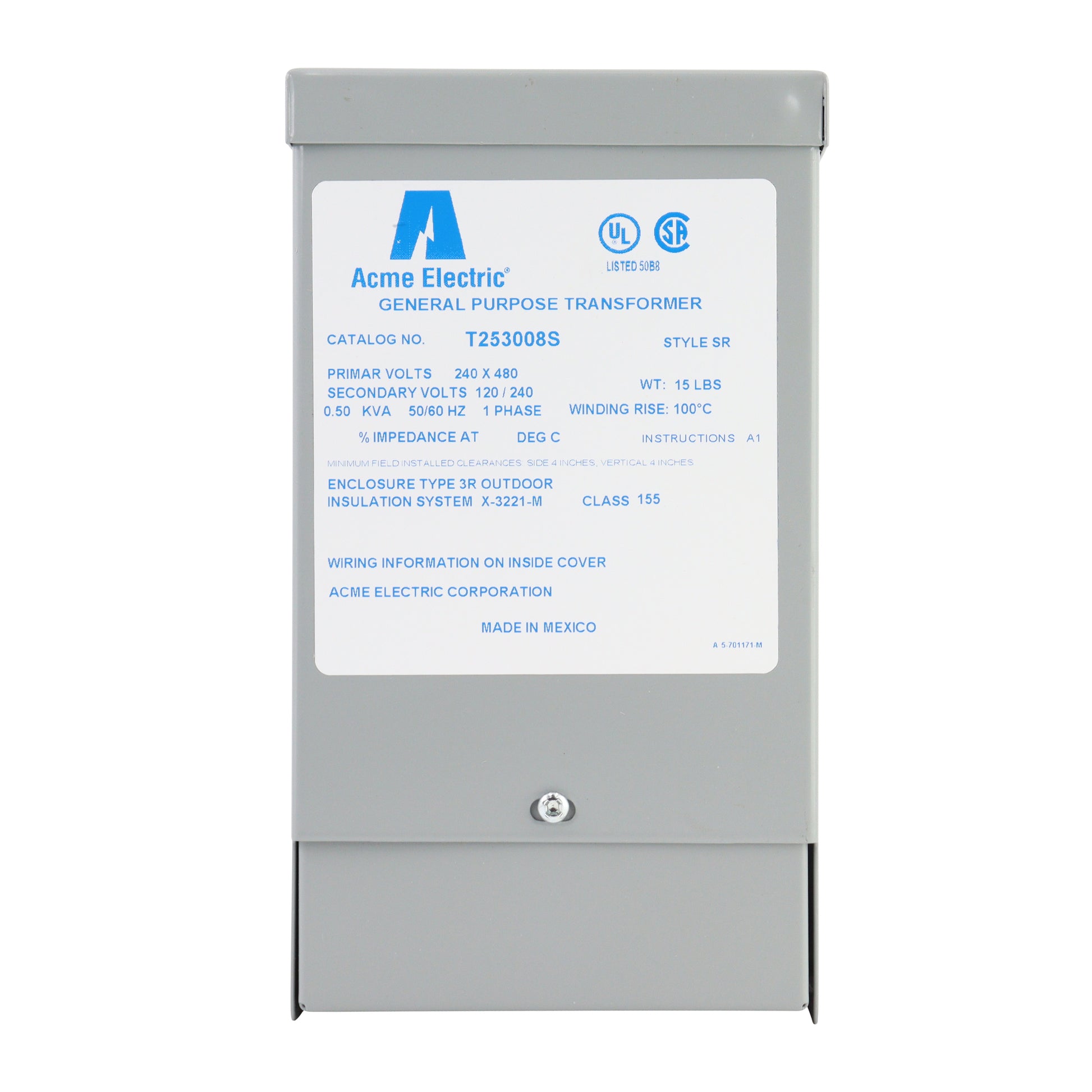 Acme Electric T253008S