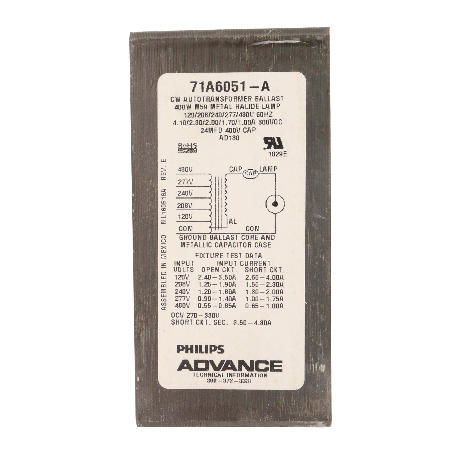 Advance 71A6051-001D