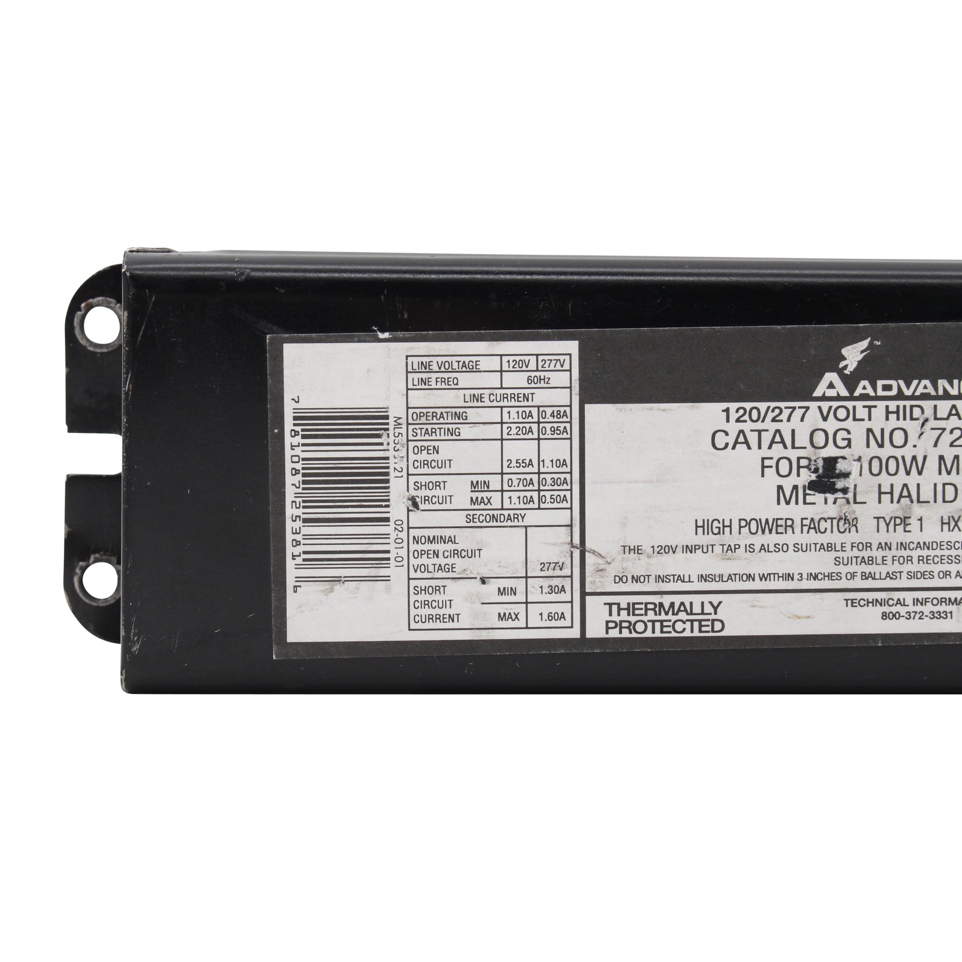 Advance Ballast 72C5381-NP
