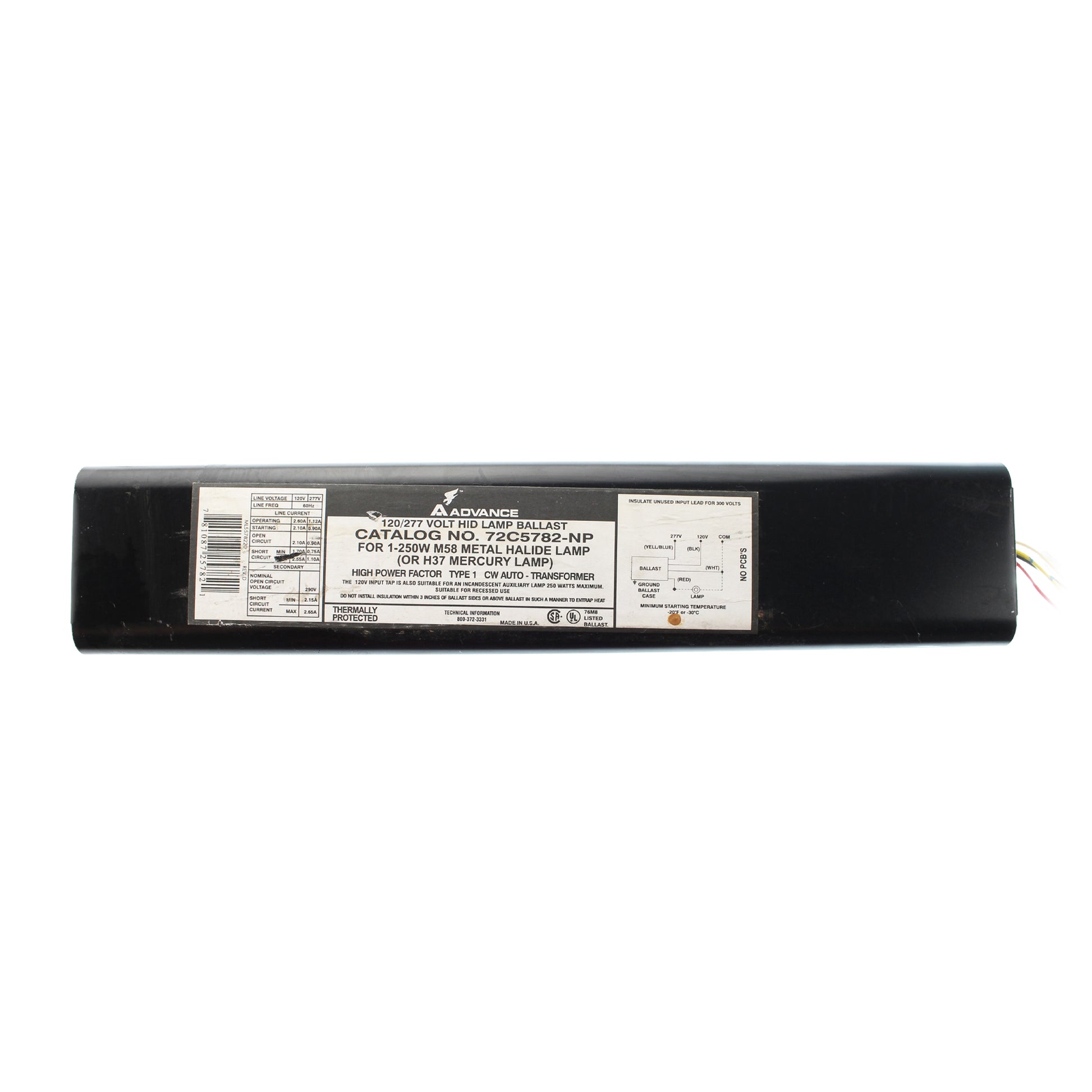 Advance Ballast 72C5782-NP