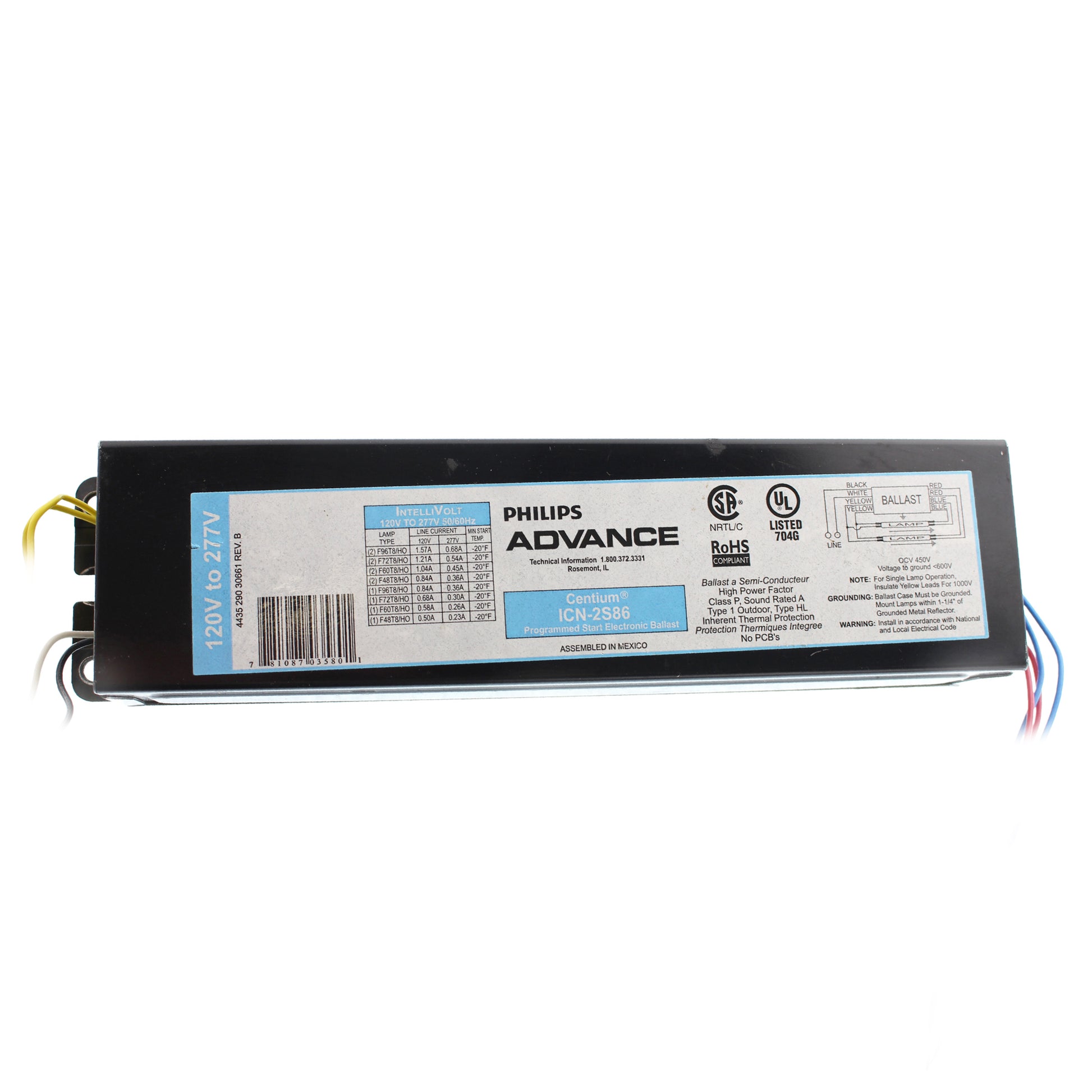 Advance Ballast ICN-2S86