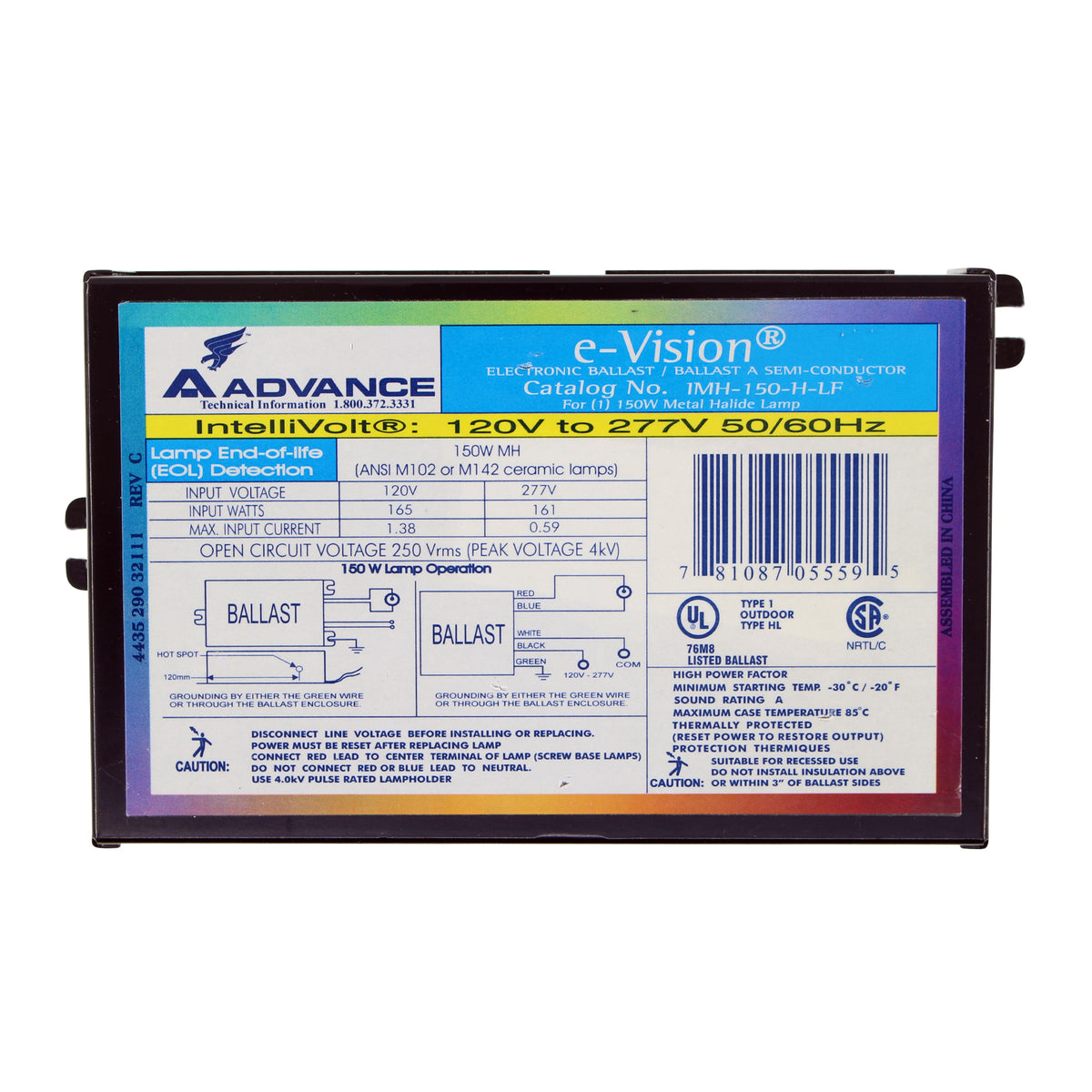 Advance Ballast IMH-150-H-LF