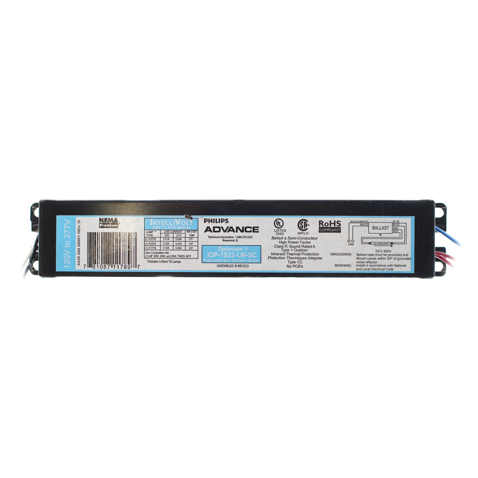 Advance Ballast IOP-1S32-LW-SC