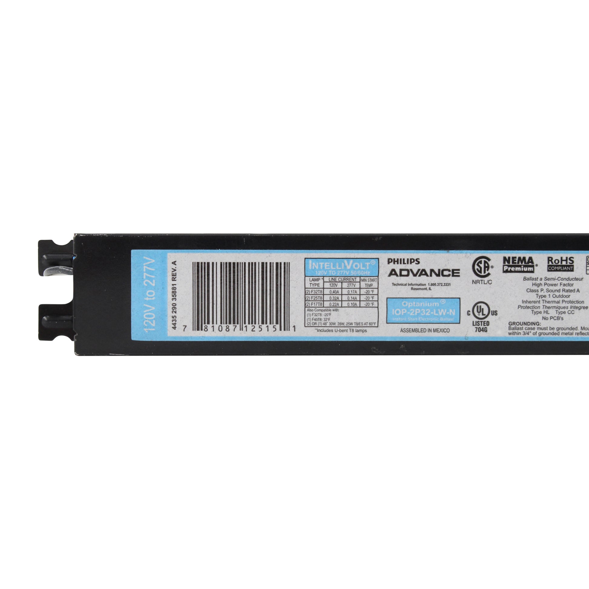 Advance Ballast IOP-2P32-LW-N
