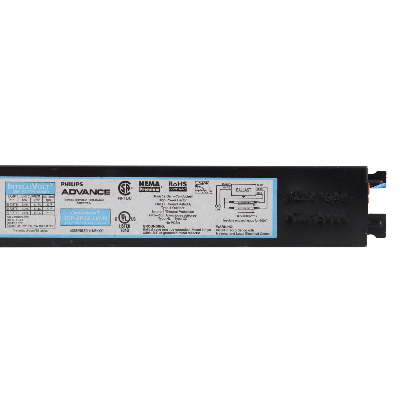 Advance Ballast IOP-2P32-LW-N