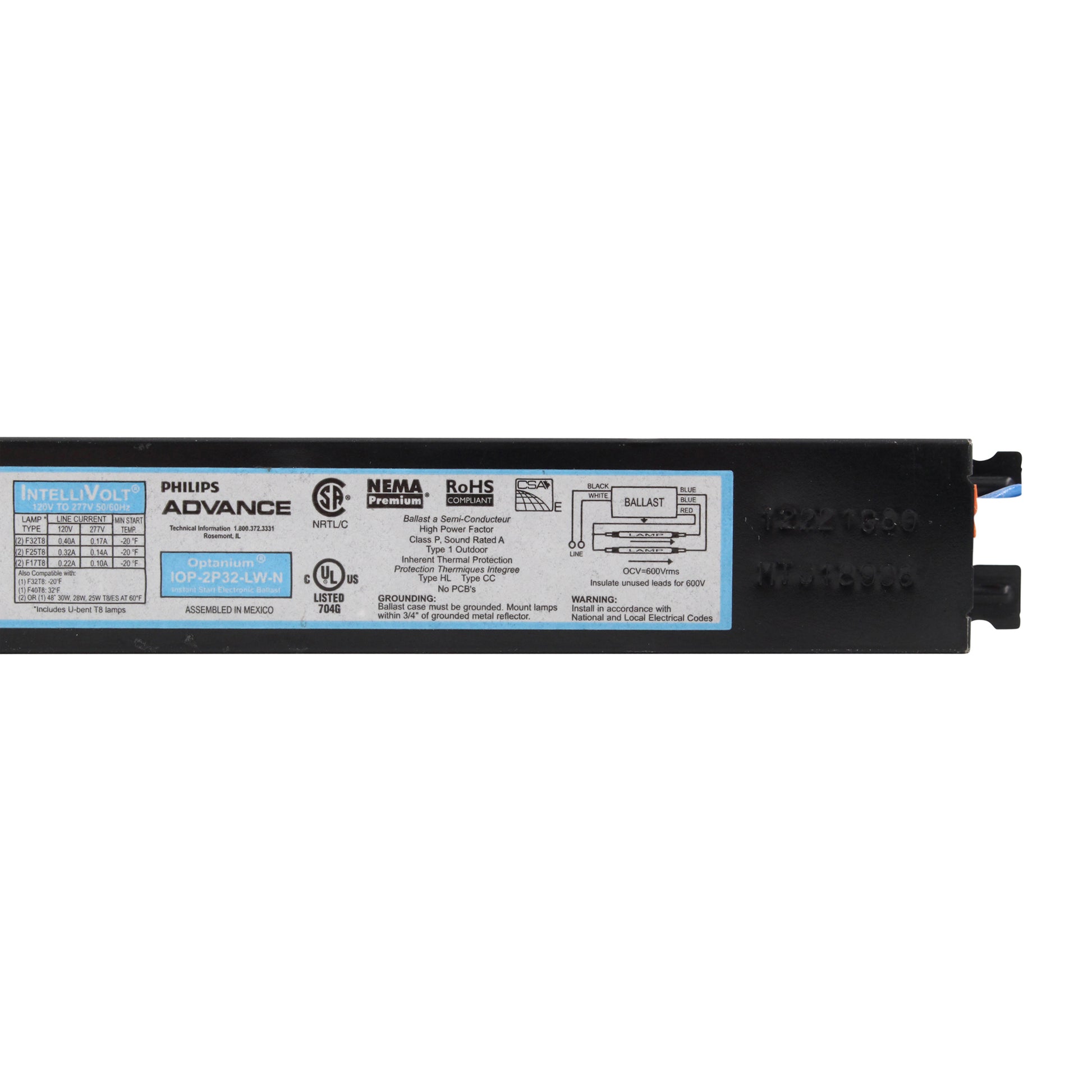 Advance Ballast IOP-2P32-LW-N