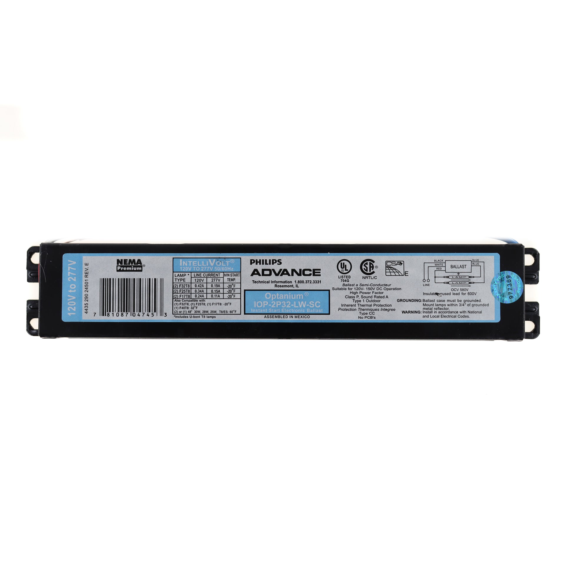 Advance IOP-2P32-LW-SC