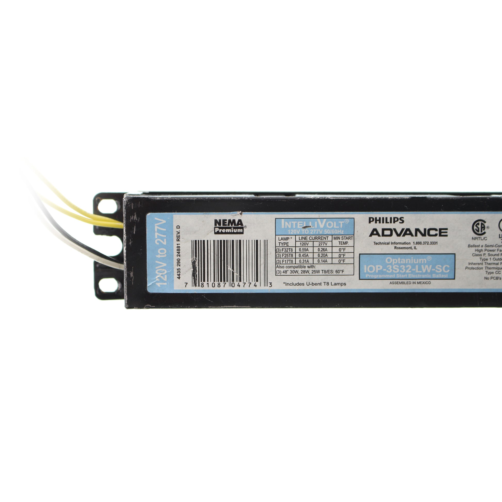 Advance Ballast IOP-3S32-LW-SC