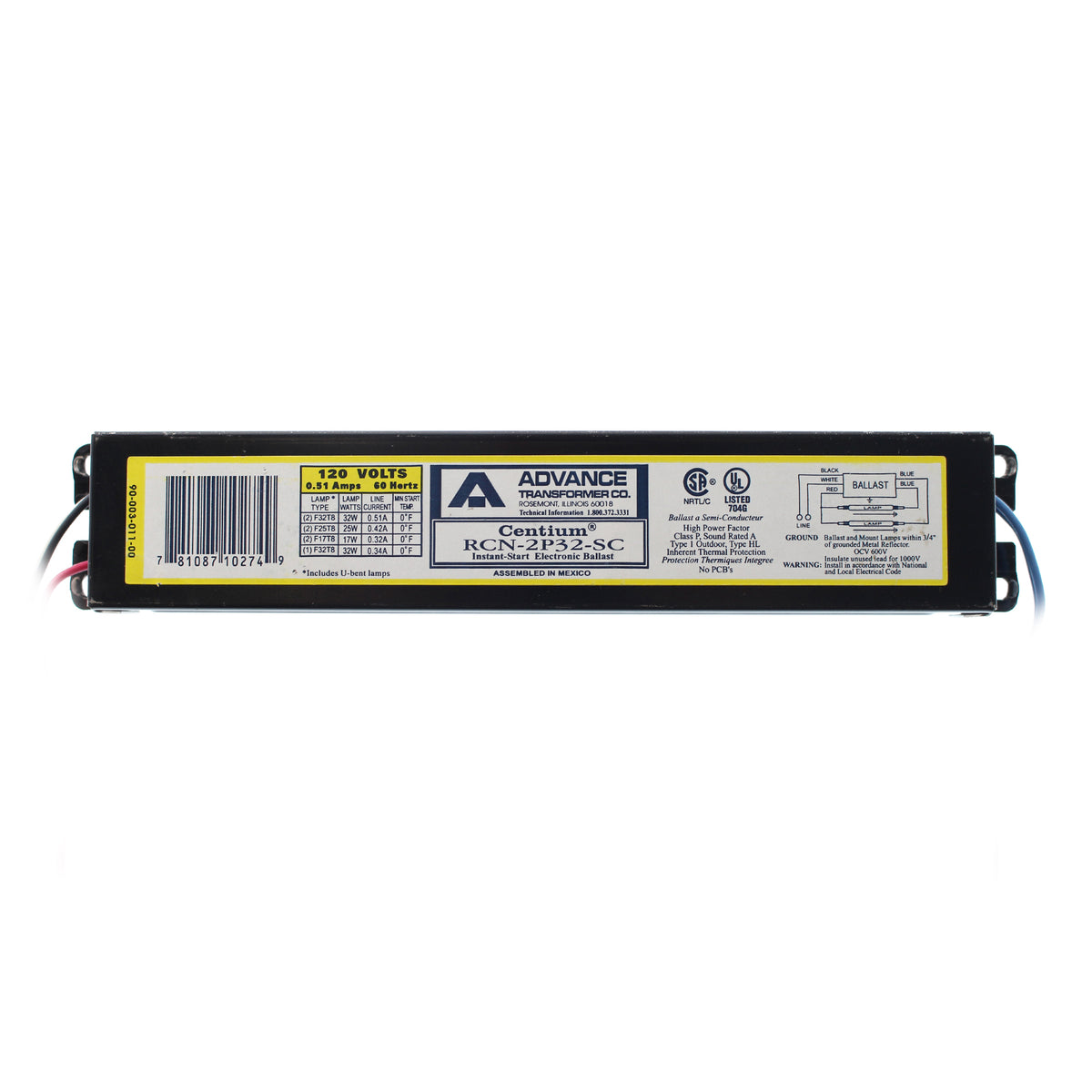 Advance Ballast RCN-2P32-SC