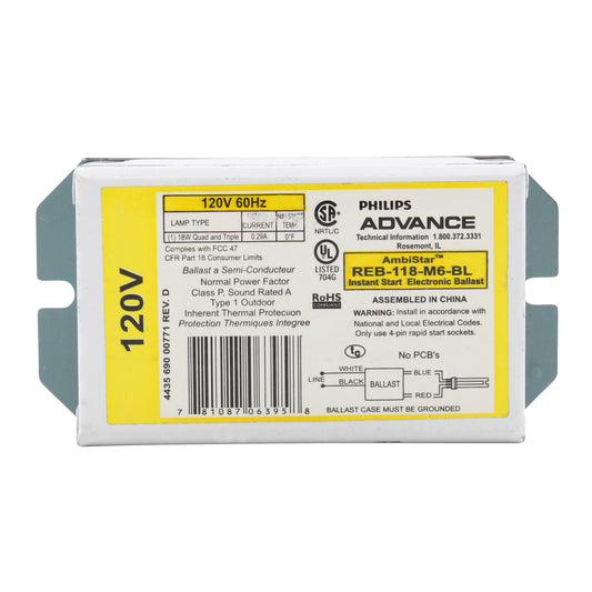 Advance Ballast REB-118-M6-BL