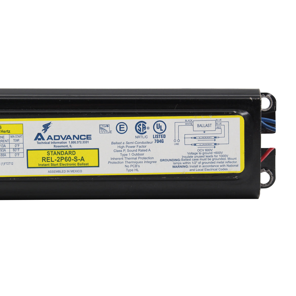 Advance Ballast REL-2P60-S-A