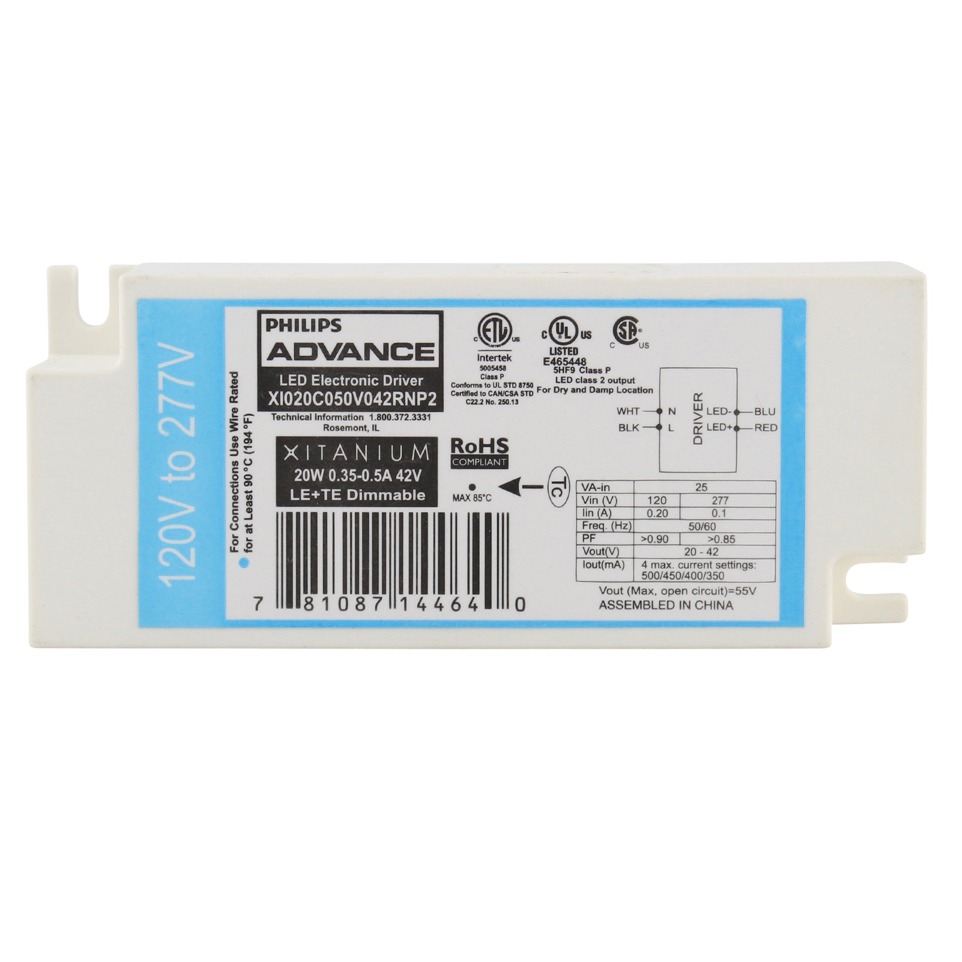 Advance Ballast XI020C050V042RNP2