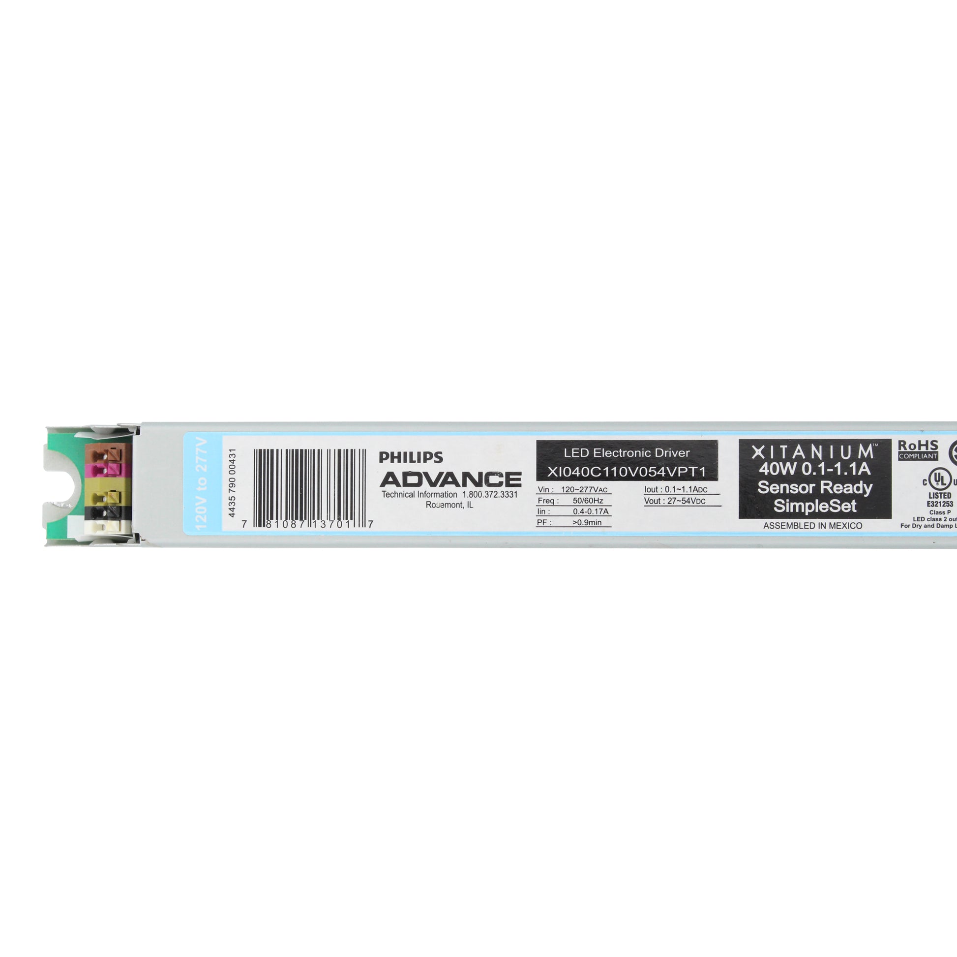 Advance Ballast XI040C110V054VPT1