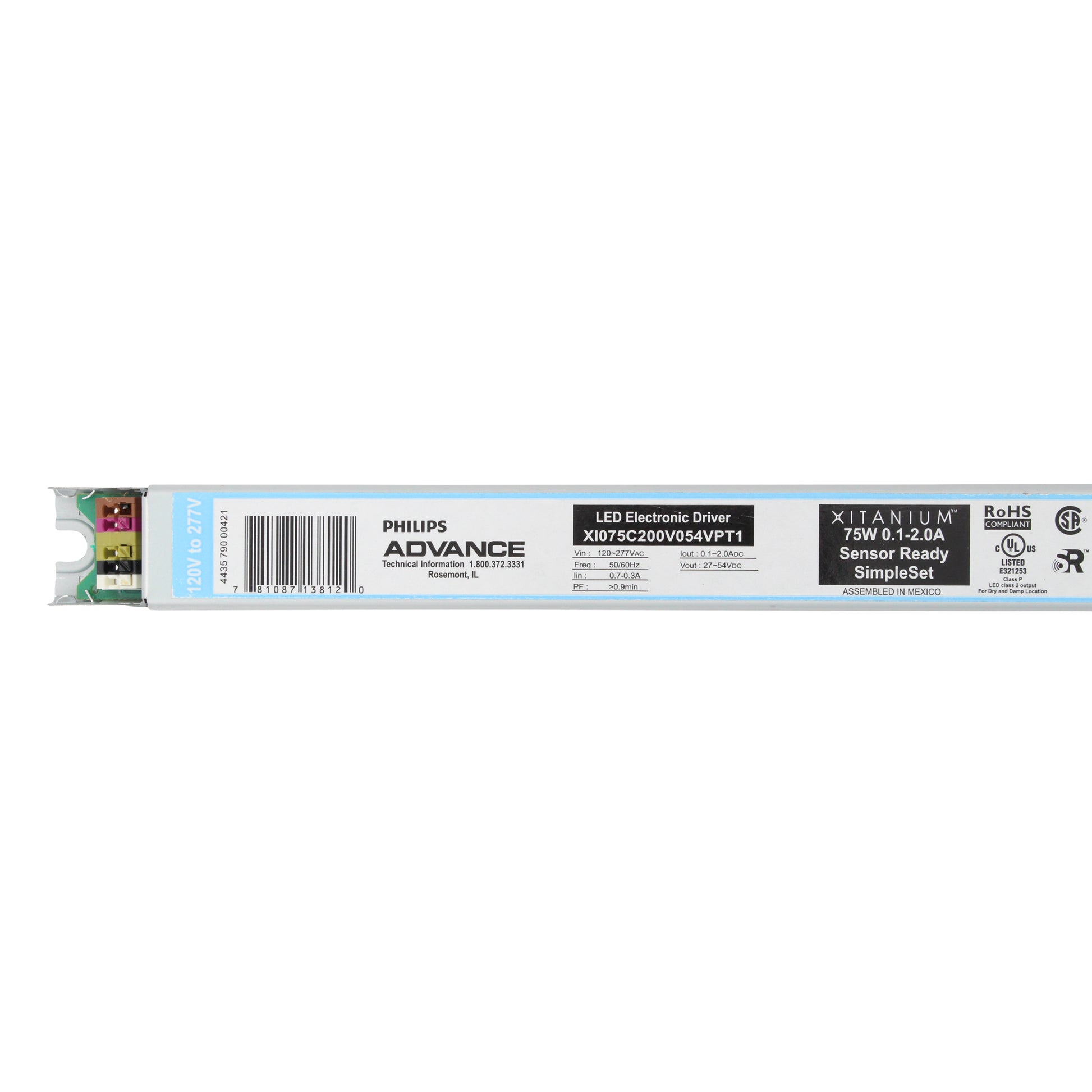 Advance Ballast XI075C200V054VPT1