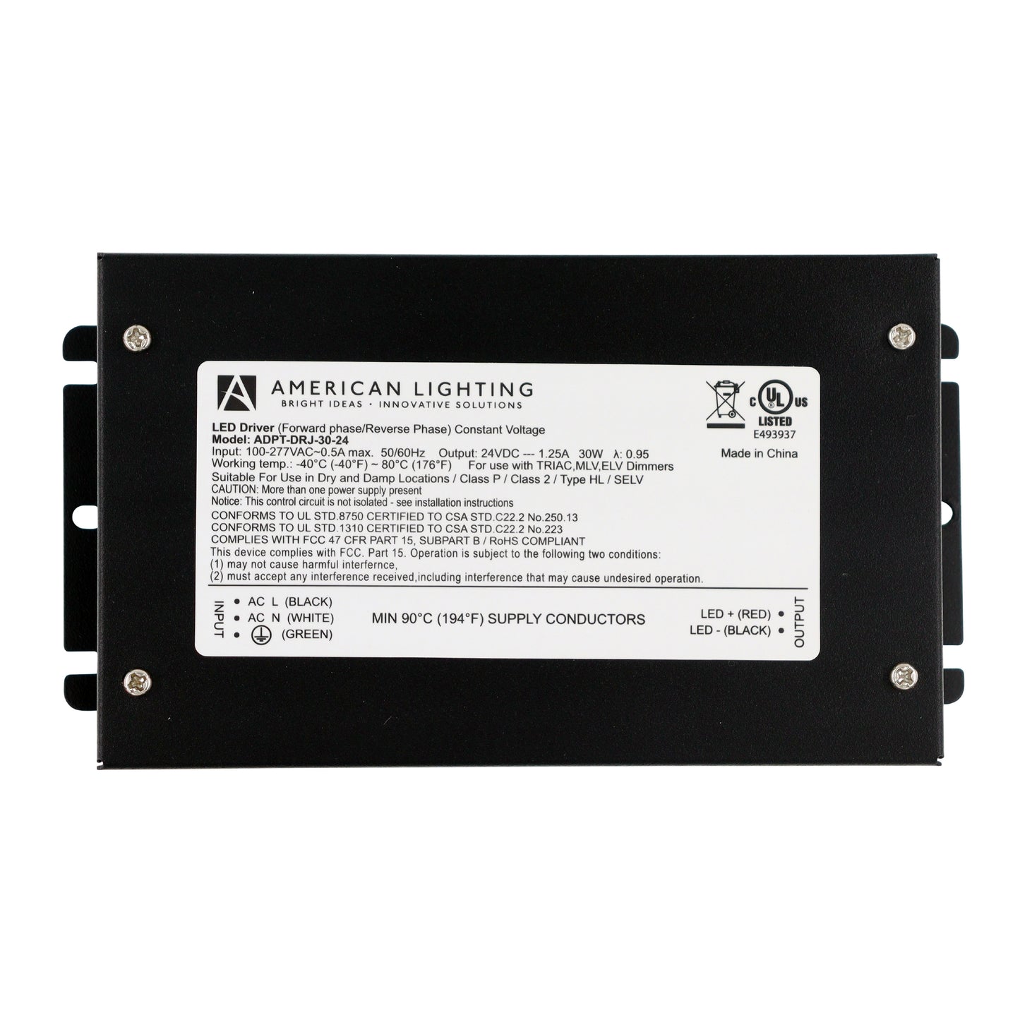 American Lighting ADPT-DRJ-30-24