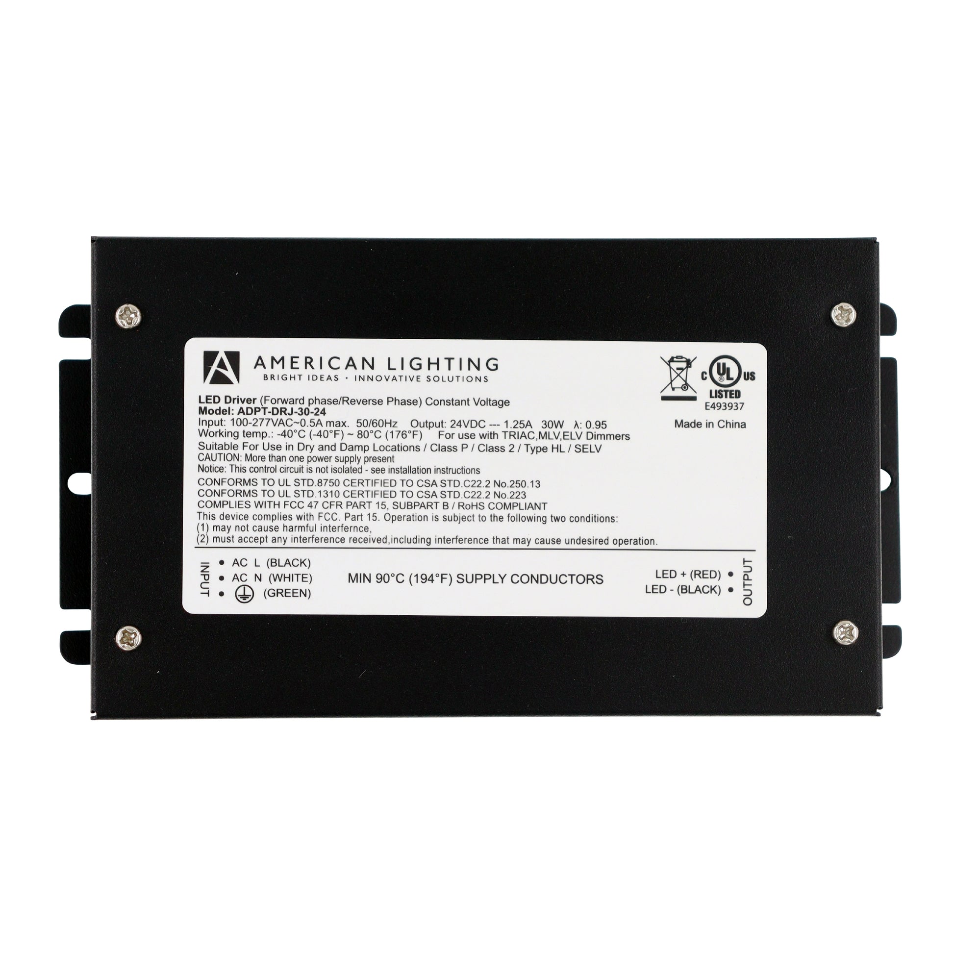 American Lighting ADPT-DRJ-30-24