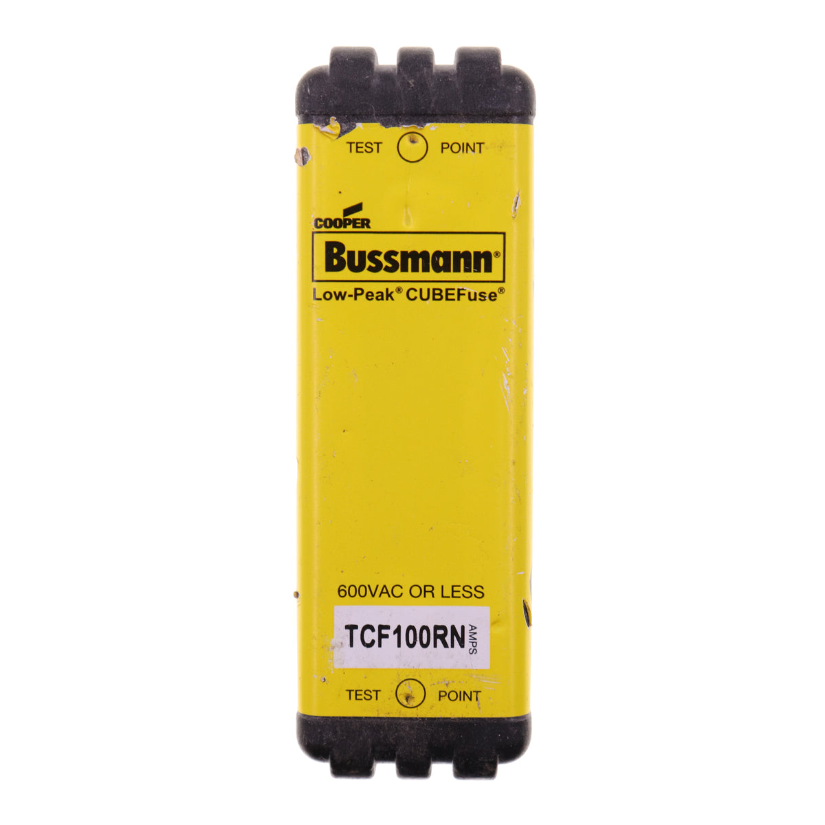 Tcf100 Bussmann TCF100RN Cube Fuse, Time-delay, Non-indicating, 600V, 100A ...