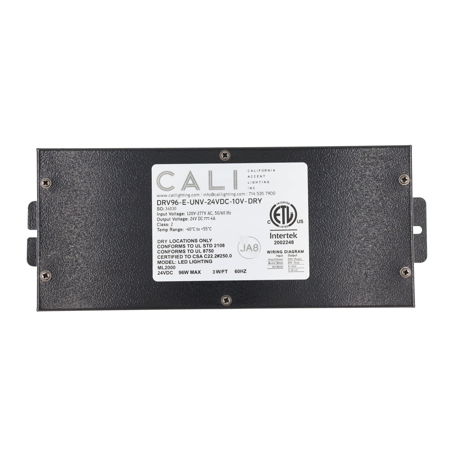 California Accent Lighting DRV96-E-UNV-24VDC-10V-DRY
