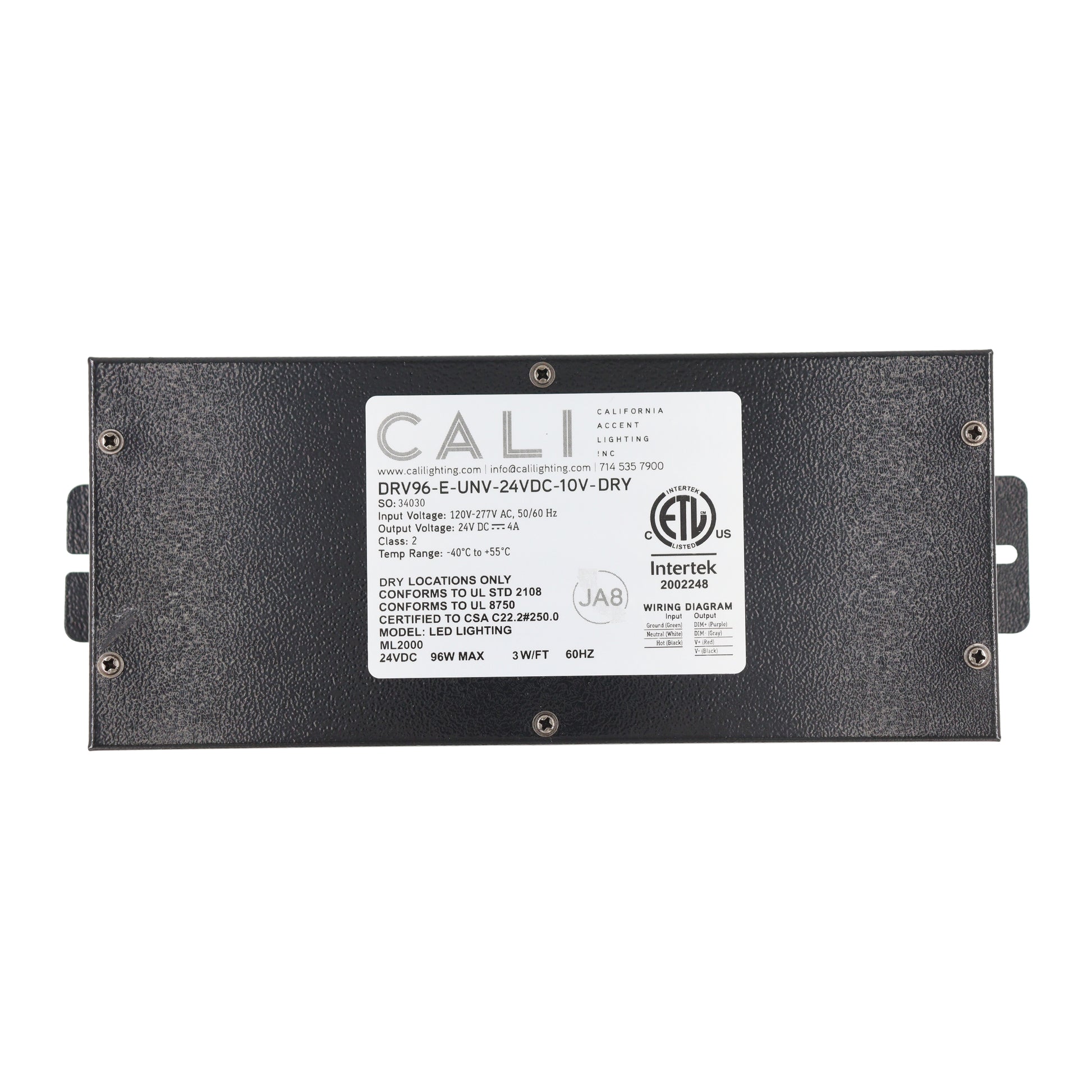 California Accent Lighting DRV96-E-UNV-24VDC-10V-DRY