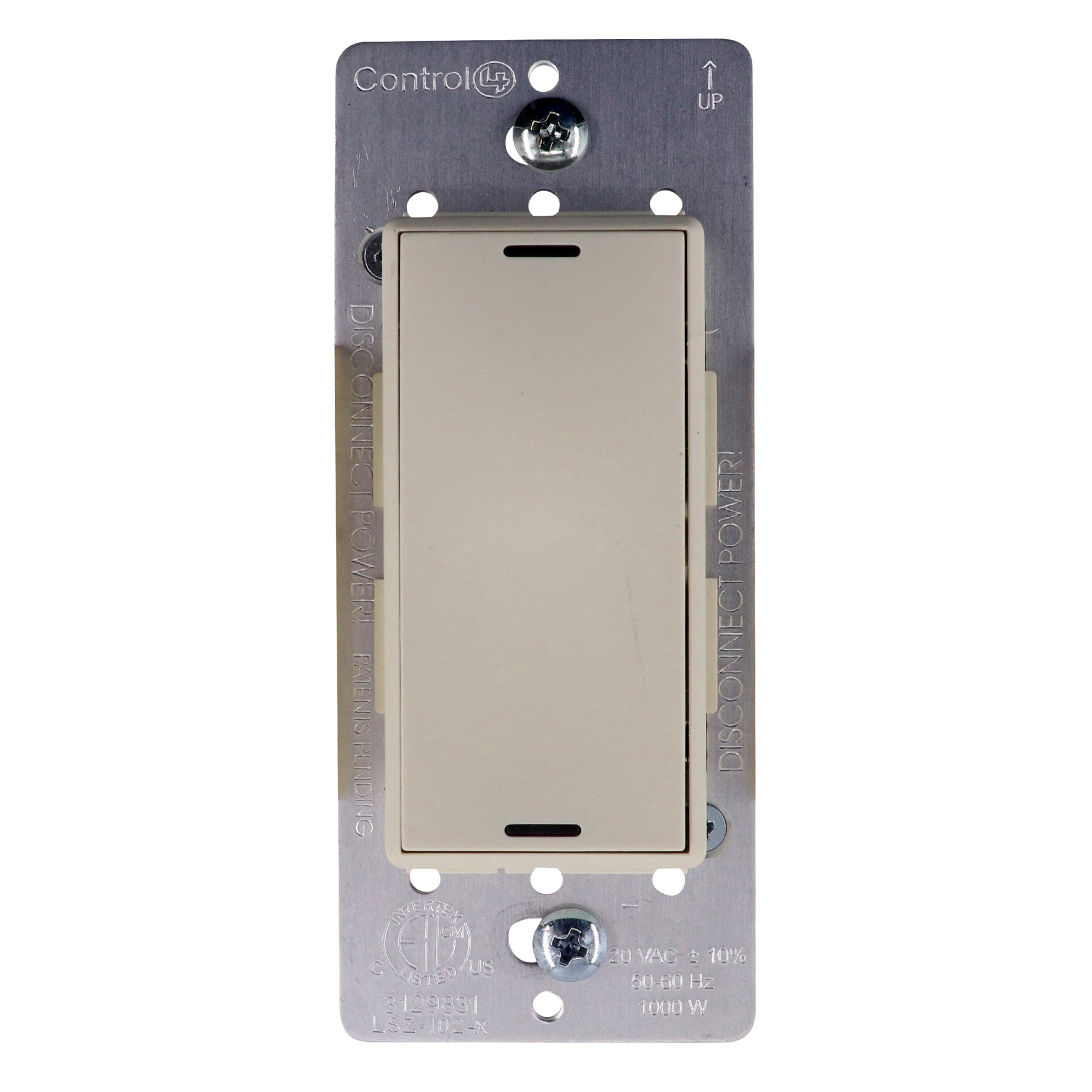 Control4 LSZ-102P10-W WIRELESS SWITCH, LIGHTING CONTROL MODULE, ALMOND ...