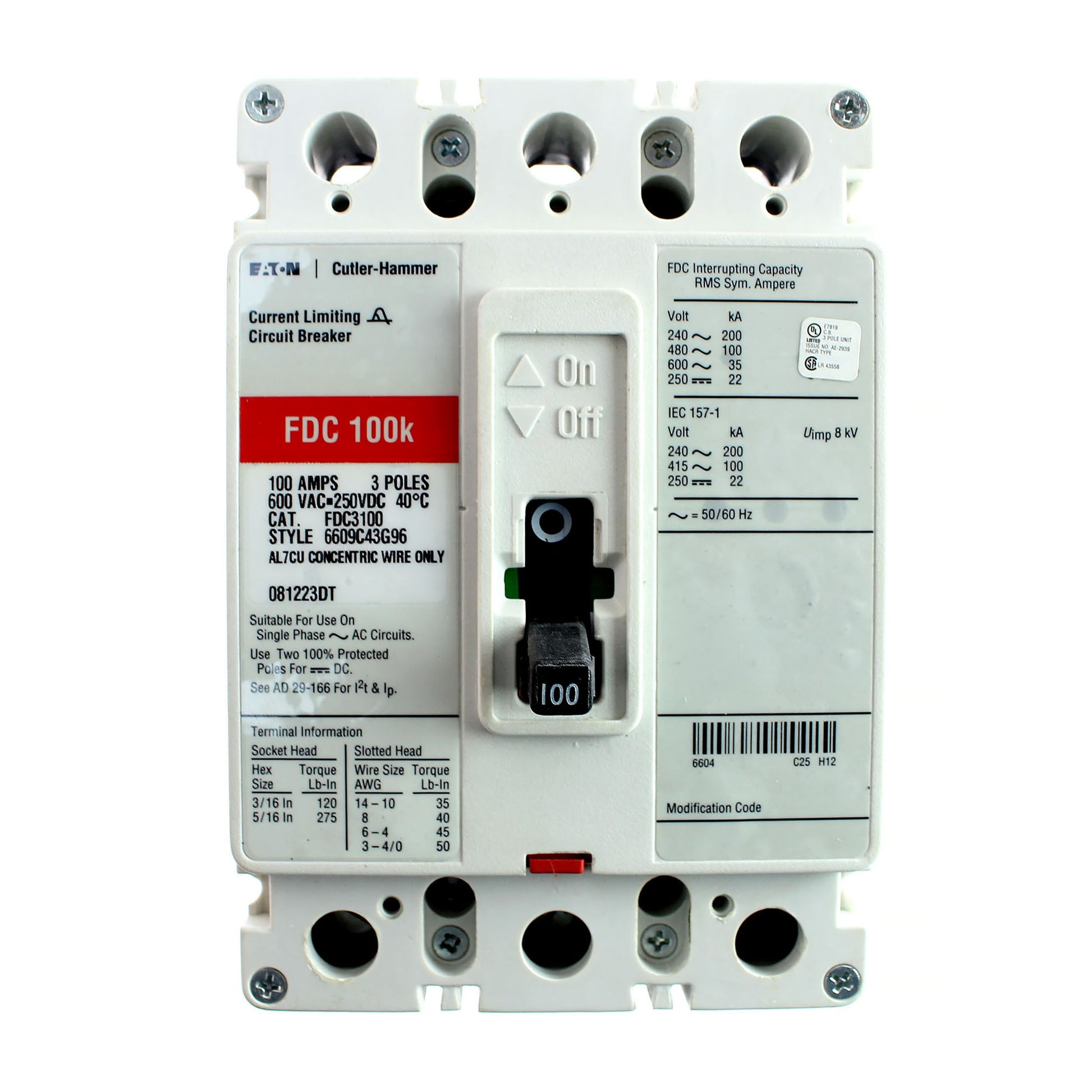Cutler Hammer Eaton FDC3100