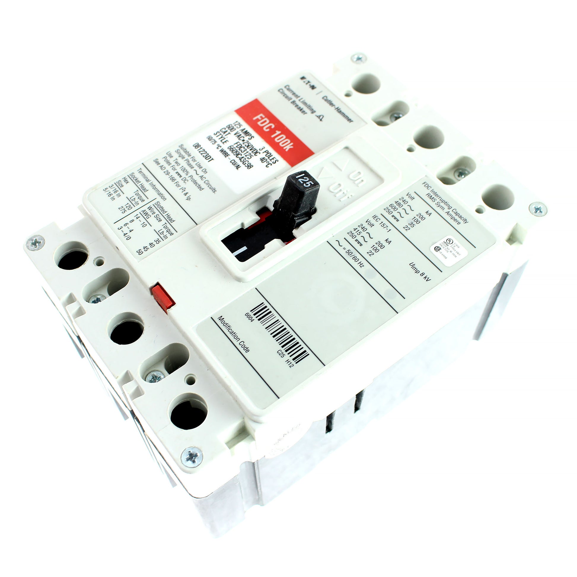 Cutler Hammer Eaton FDC3125