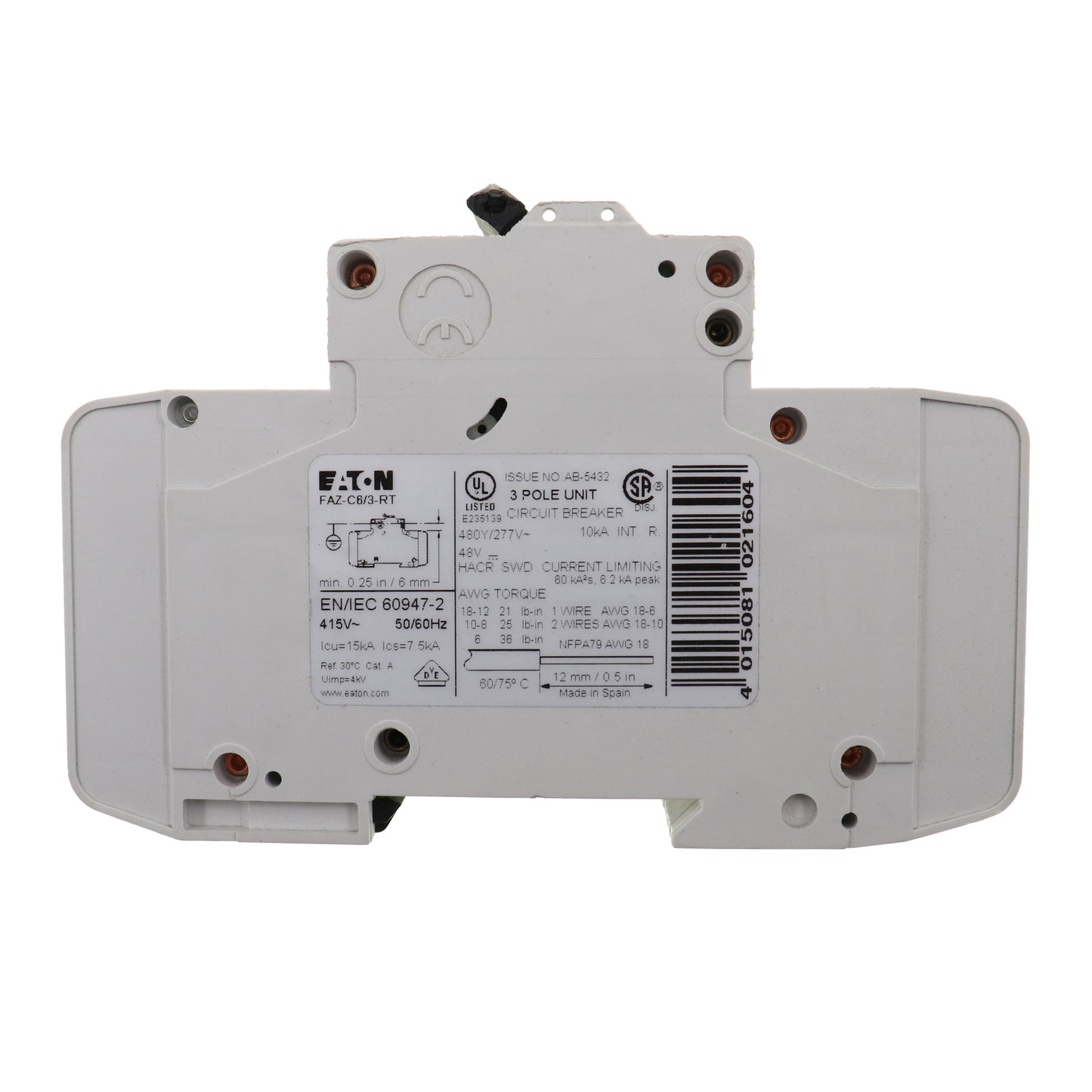EATON FAZ-C6/3-RT