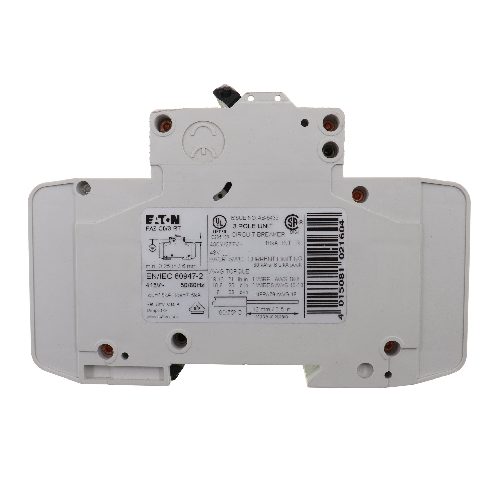 EATON FAZ-C6/3-RT