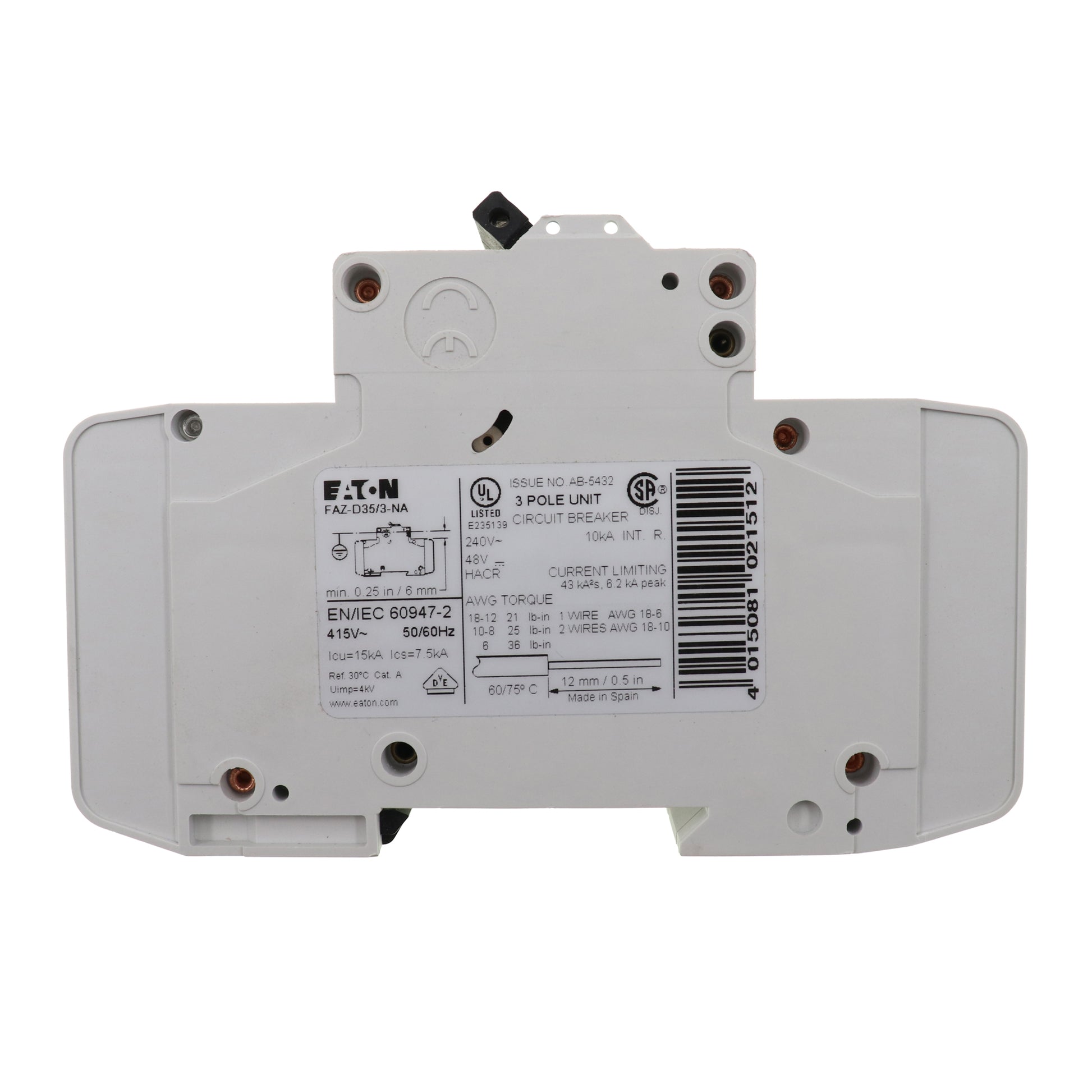 EATON FAZ-D35/3-NA